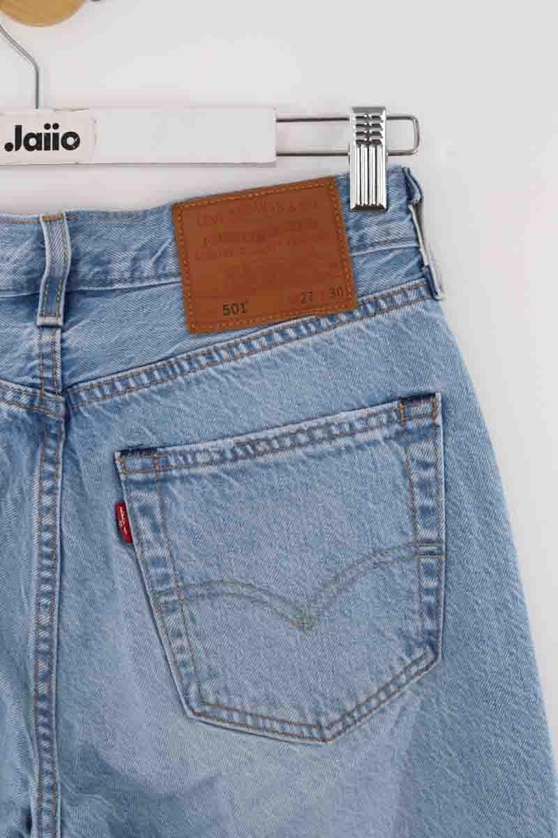 Cotton straight jeans LEVI'S - Seconde main Blue