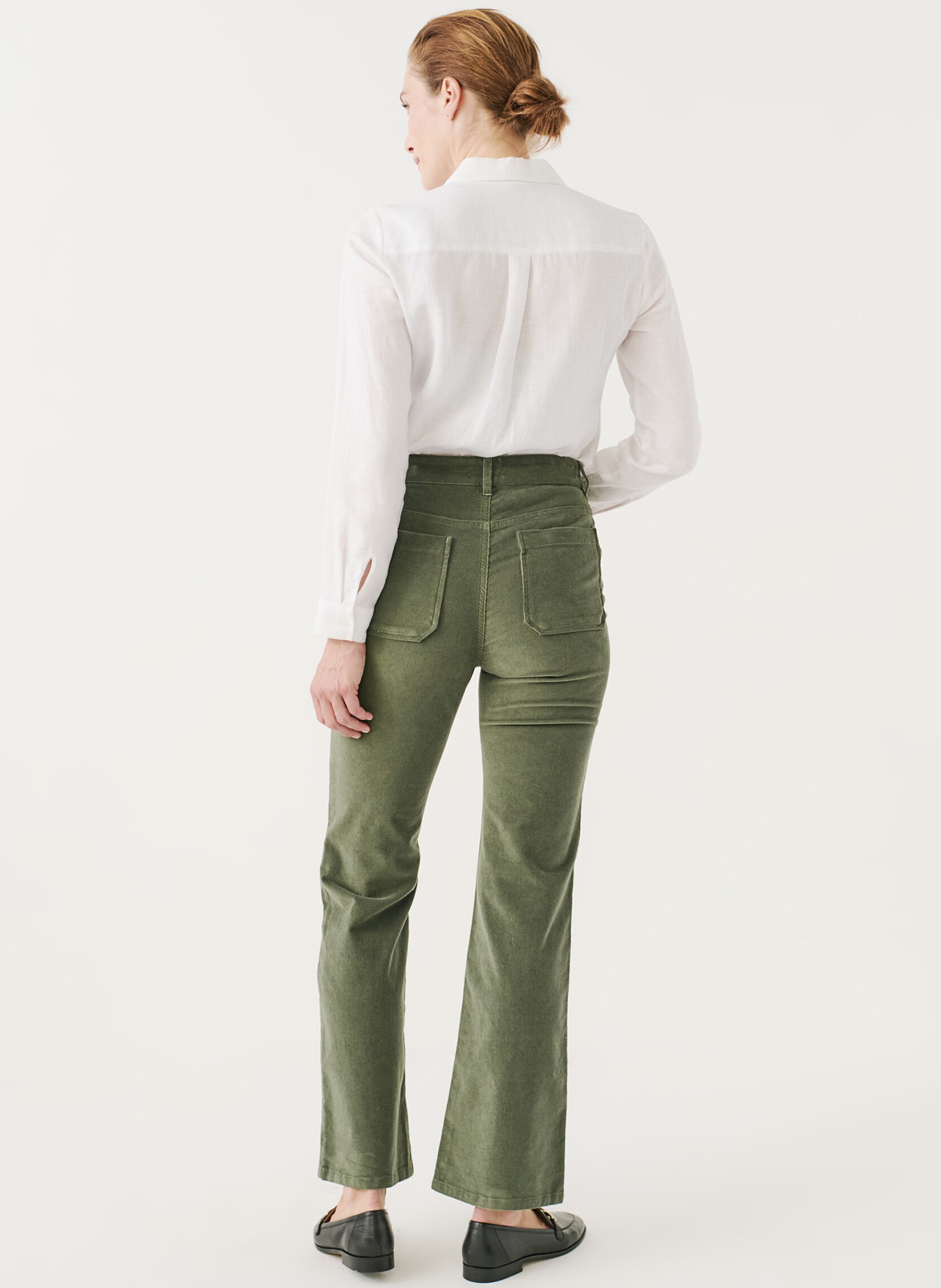 Pantalon flare CAROLL Vert