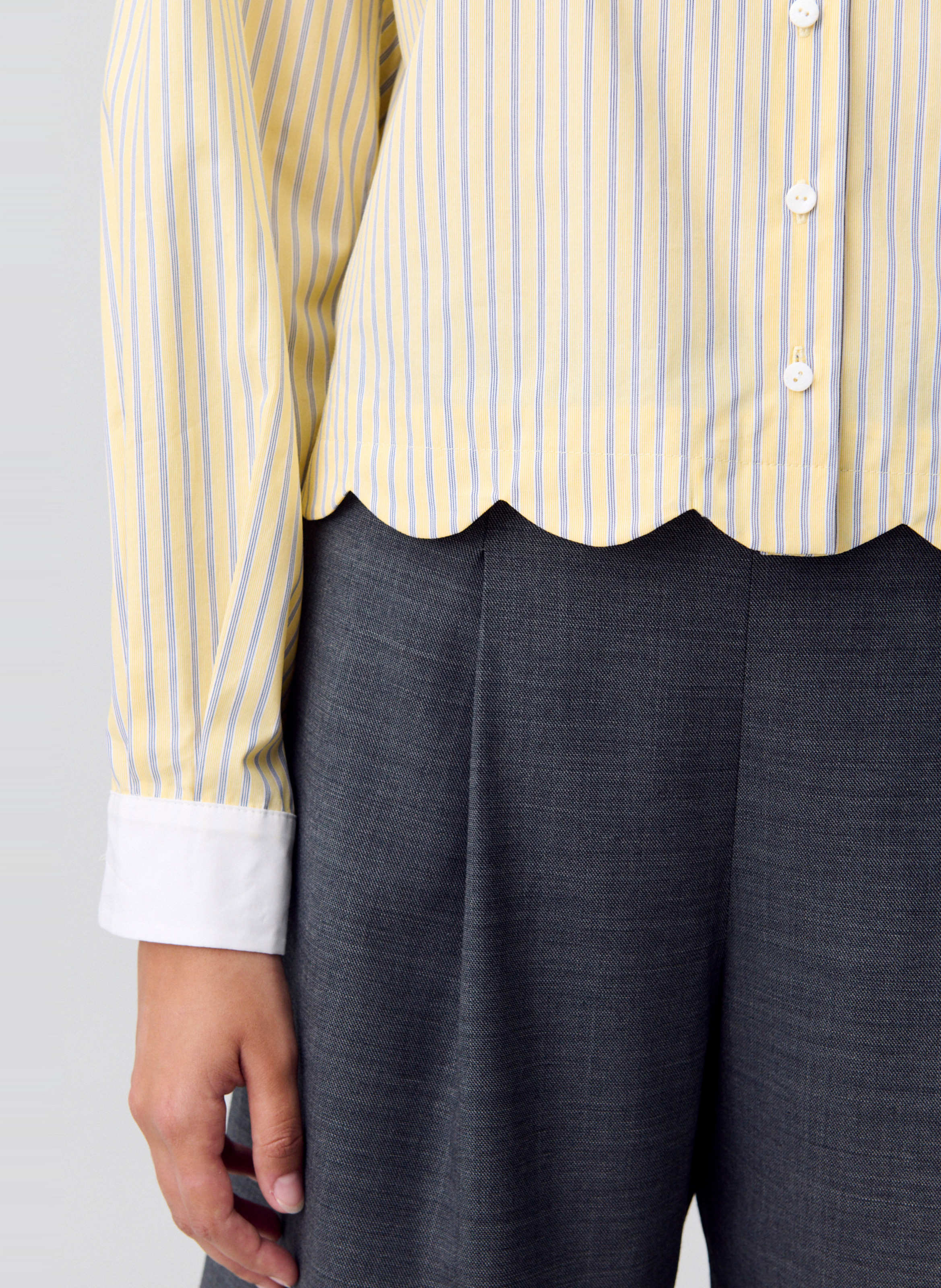 Chemise col claudine en coton CLAUDIE PIERLOT Multicolore