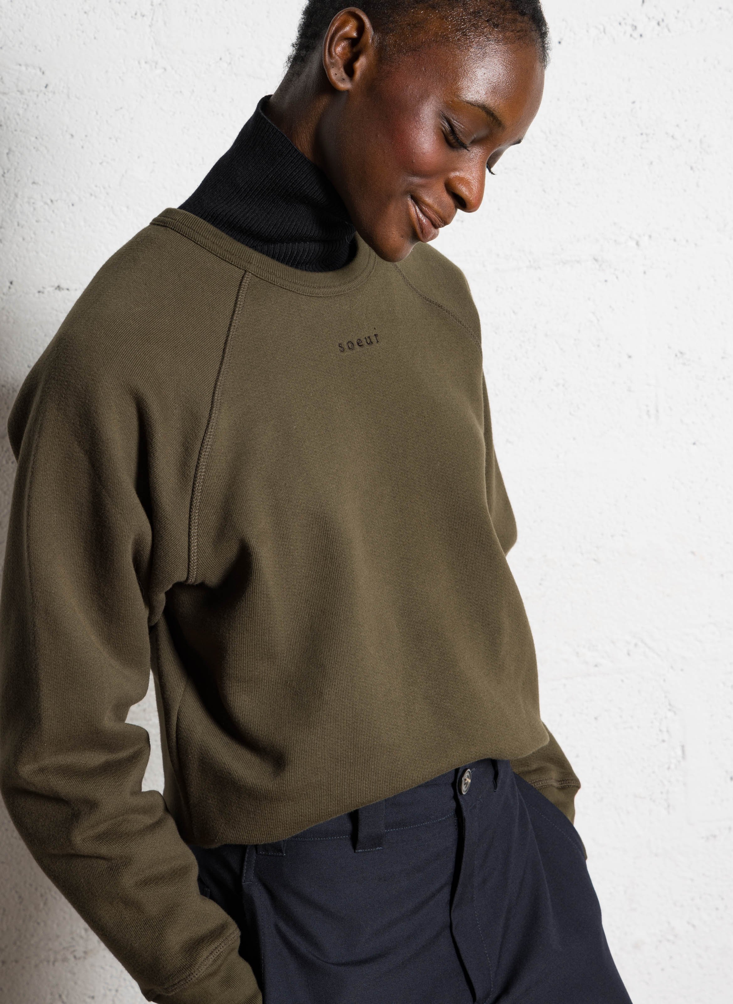 Sweat droit en coton bio SOEUR