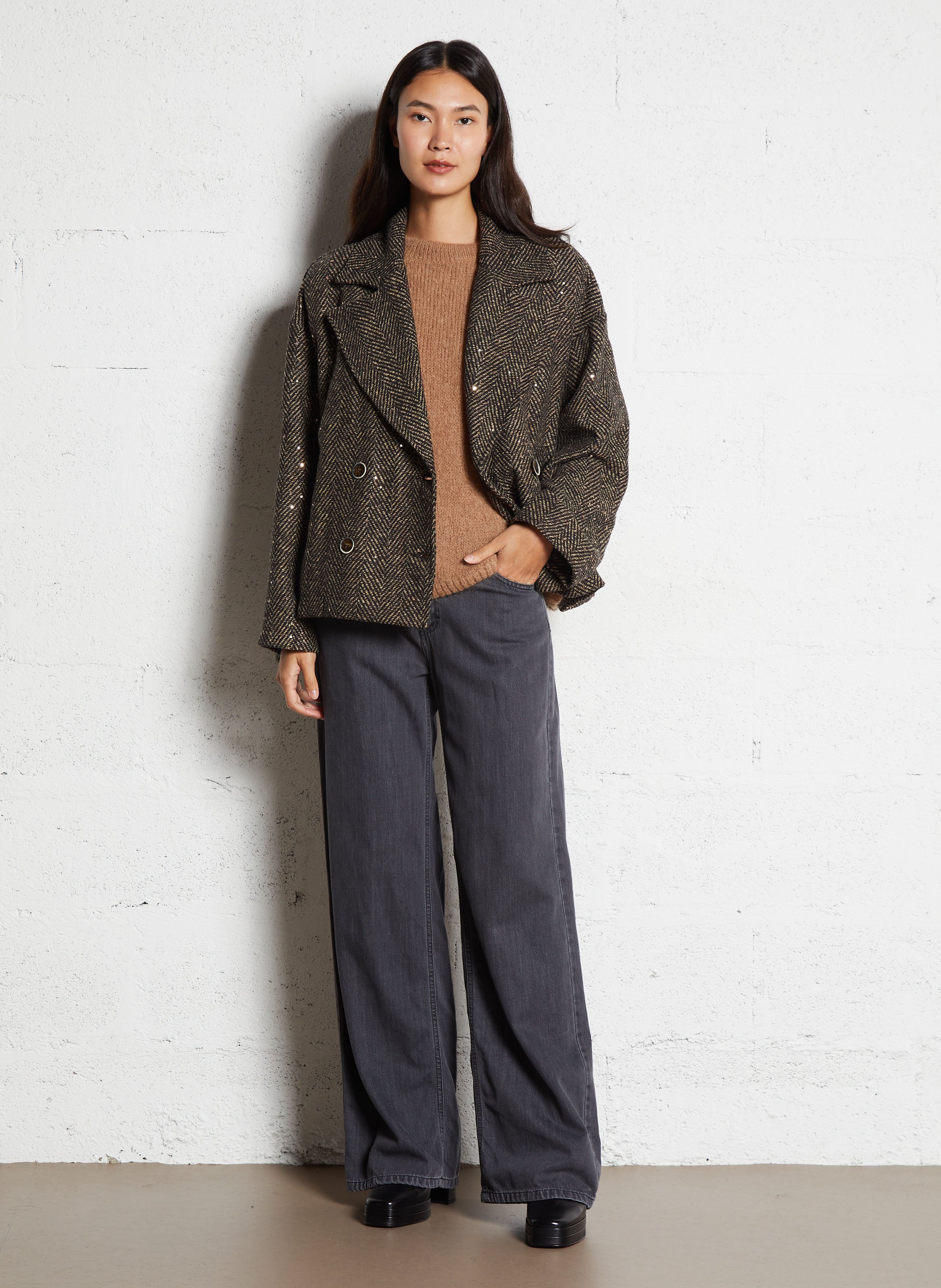 Bottines à talons en cuir BOBBIES Noir