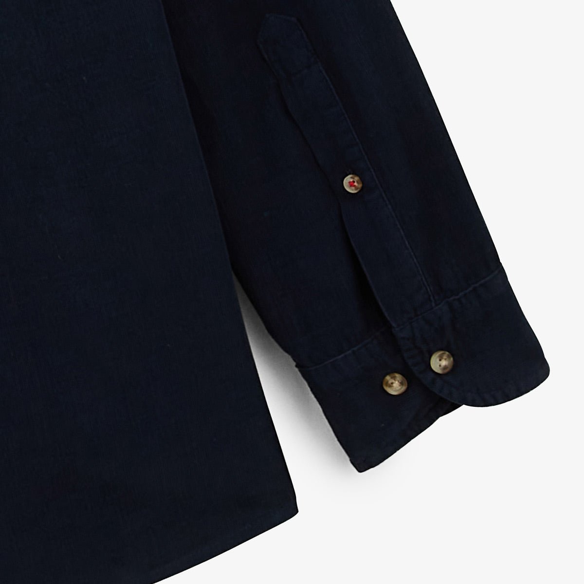 Solid velvet long-sleeve shirt SERGE BLANCO Blue