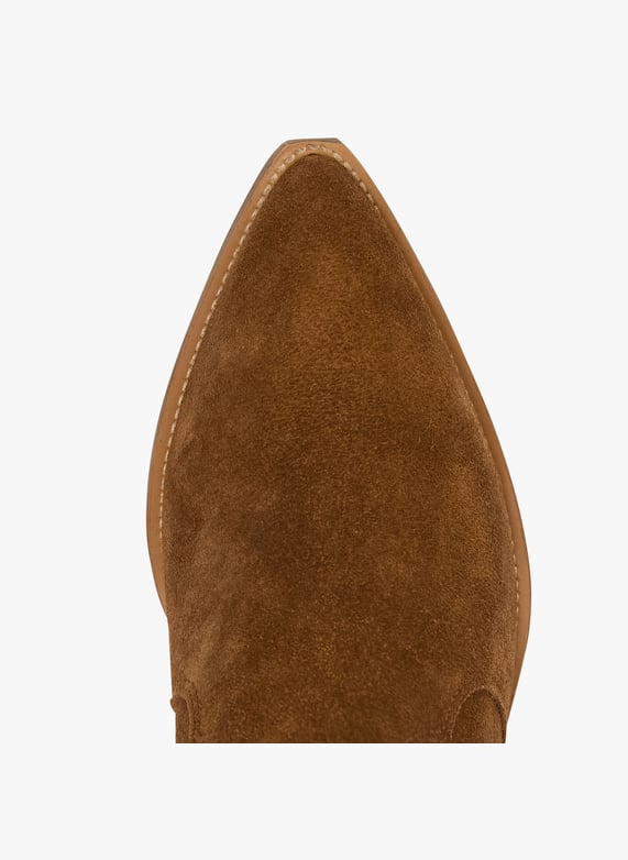 Boots western en cuir suédé | Marron by MELLOW YELLOW Boots western en cuir suédé Marron