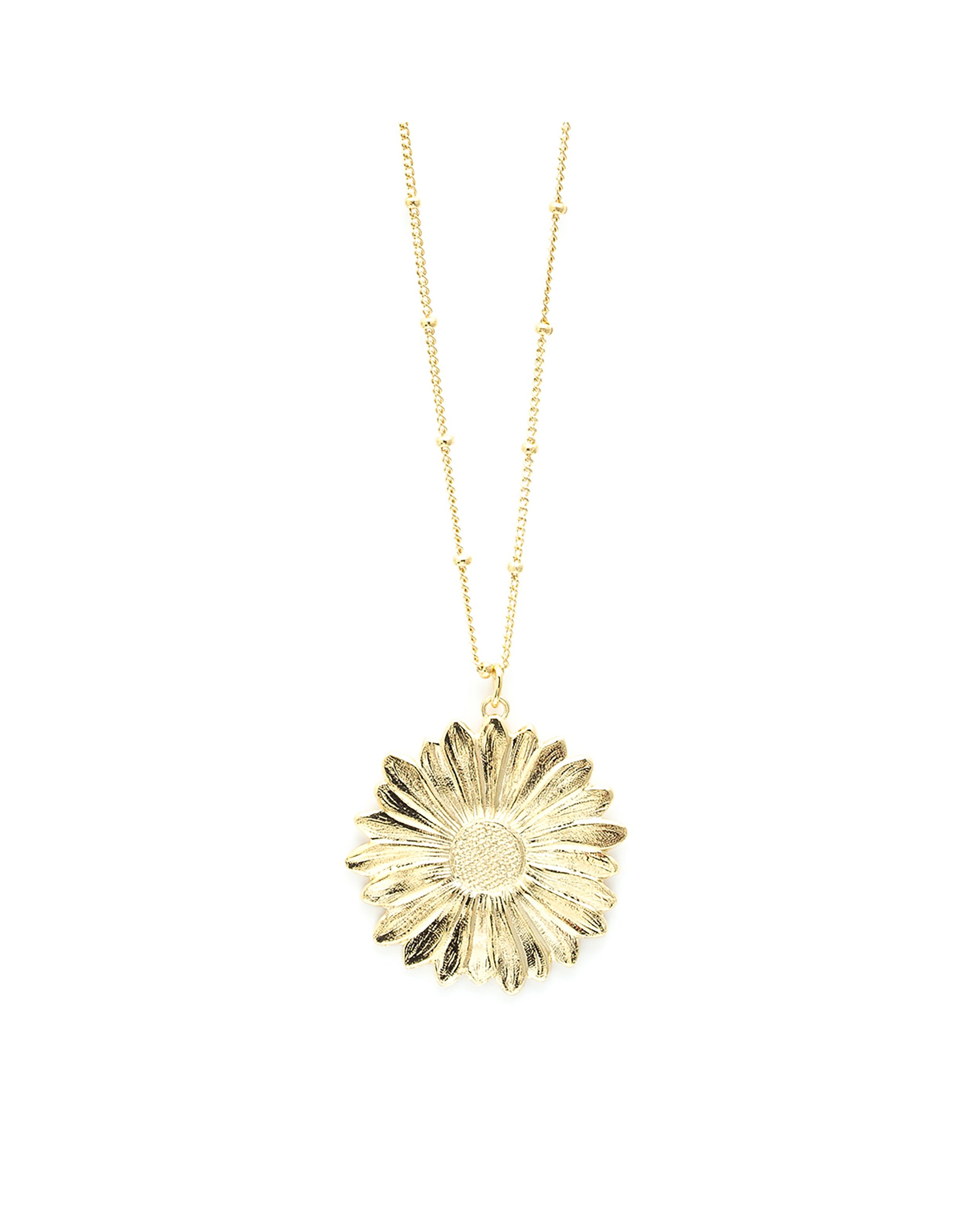 THÉIA - silver-plated flower necklace MONSIEUR SIMONE