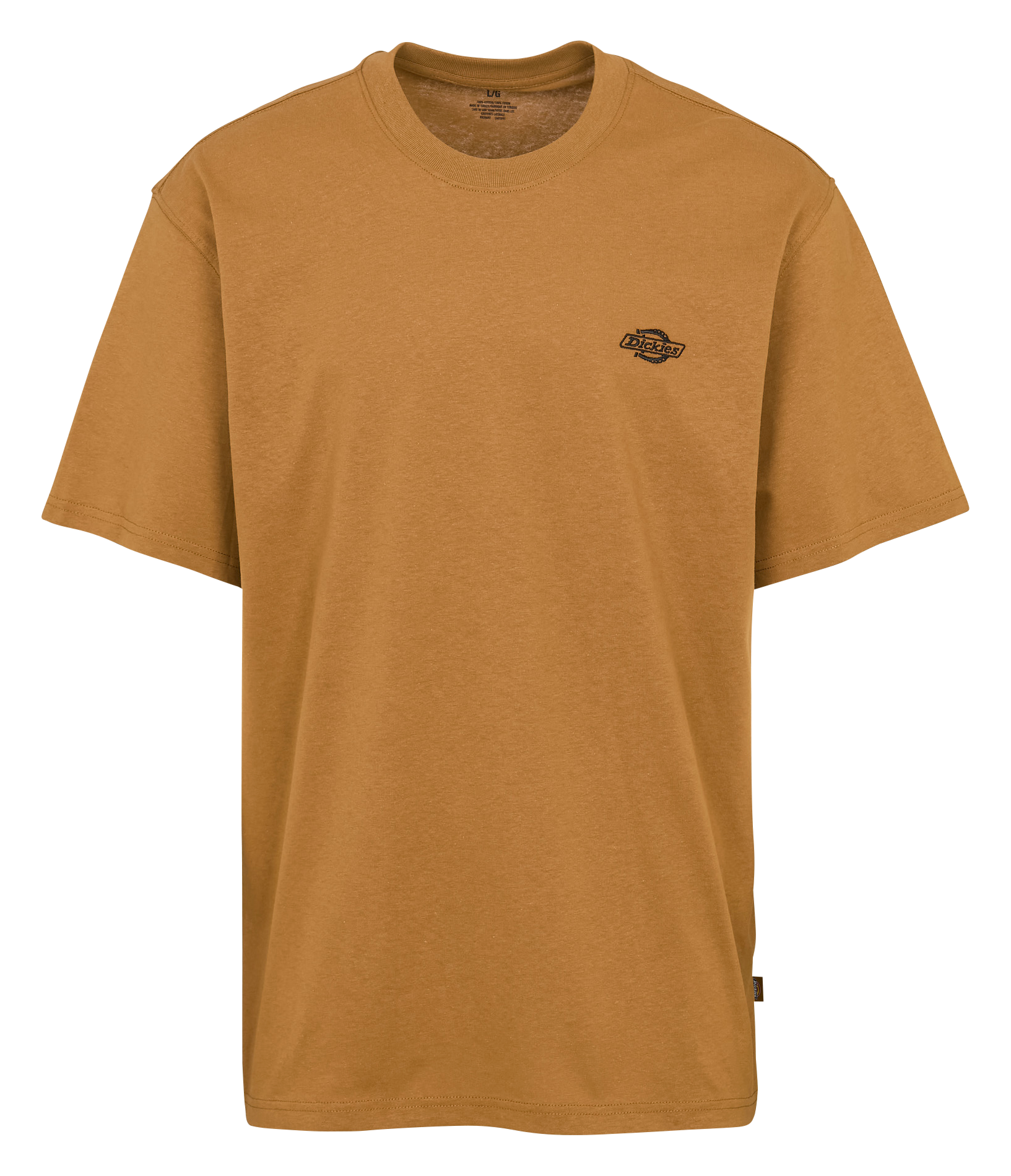 Tee-shirt col rond en coton DICKIES Marron