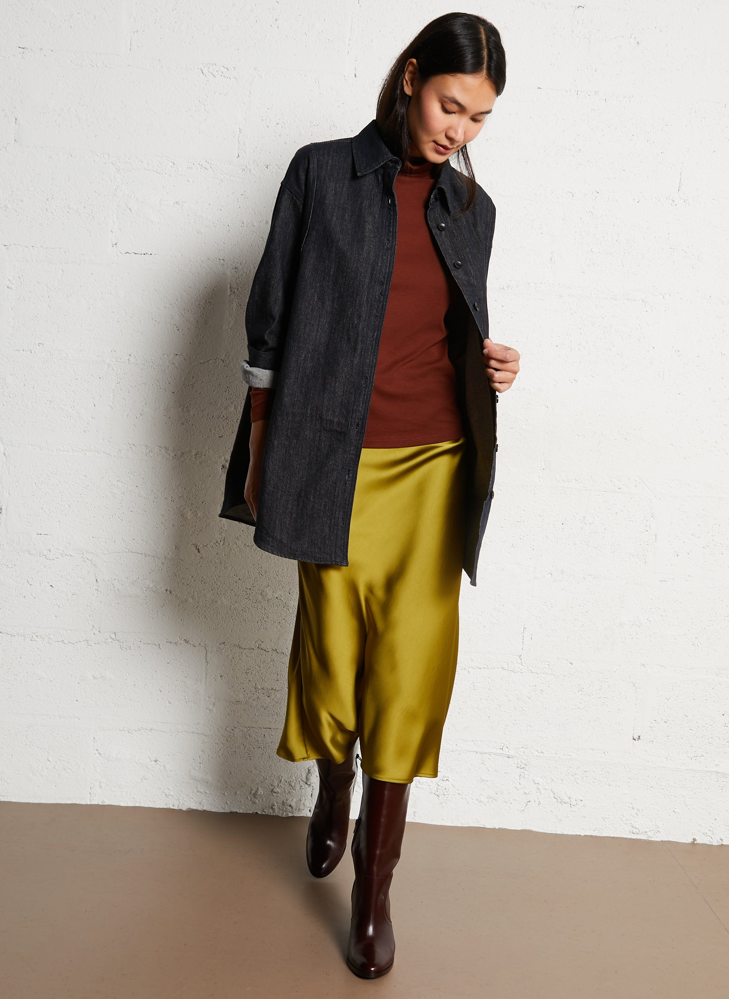 Jeanshemd mit klassischem Kragen THE KORNER Blau