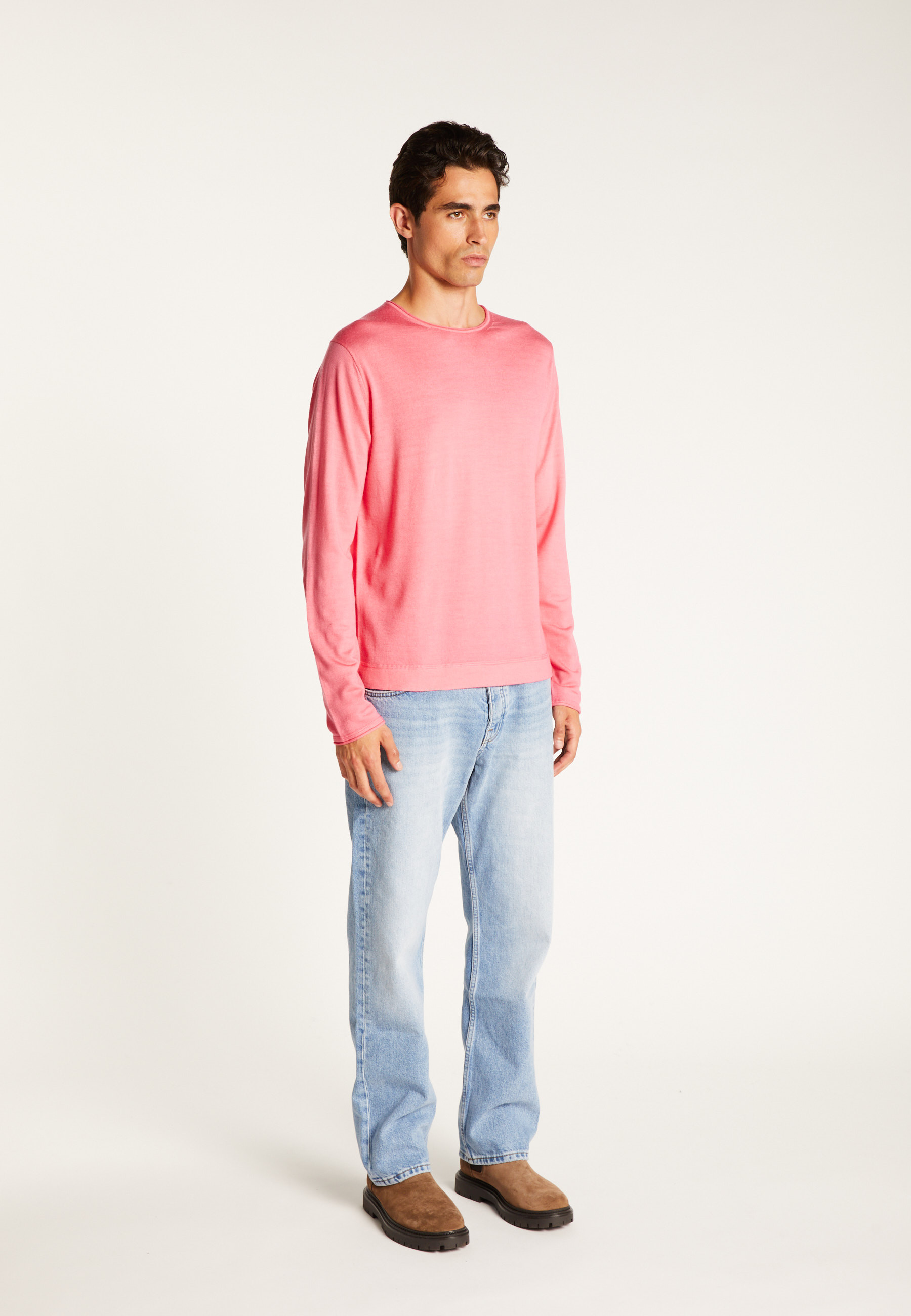 Merino wool sweater MAISON MONTAGUT Pink