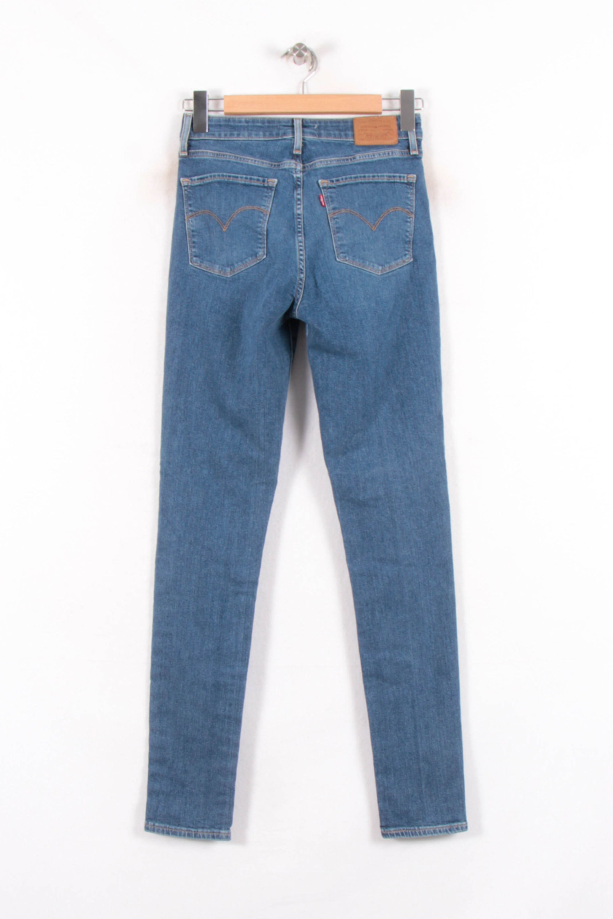 Cropped slim jeans with studs LEVI'S - Seconde main Blue
