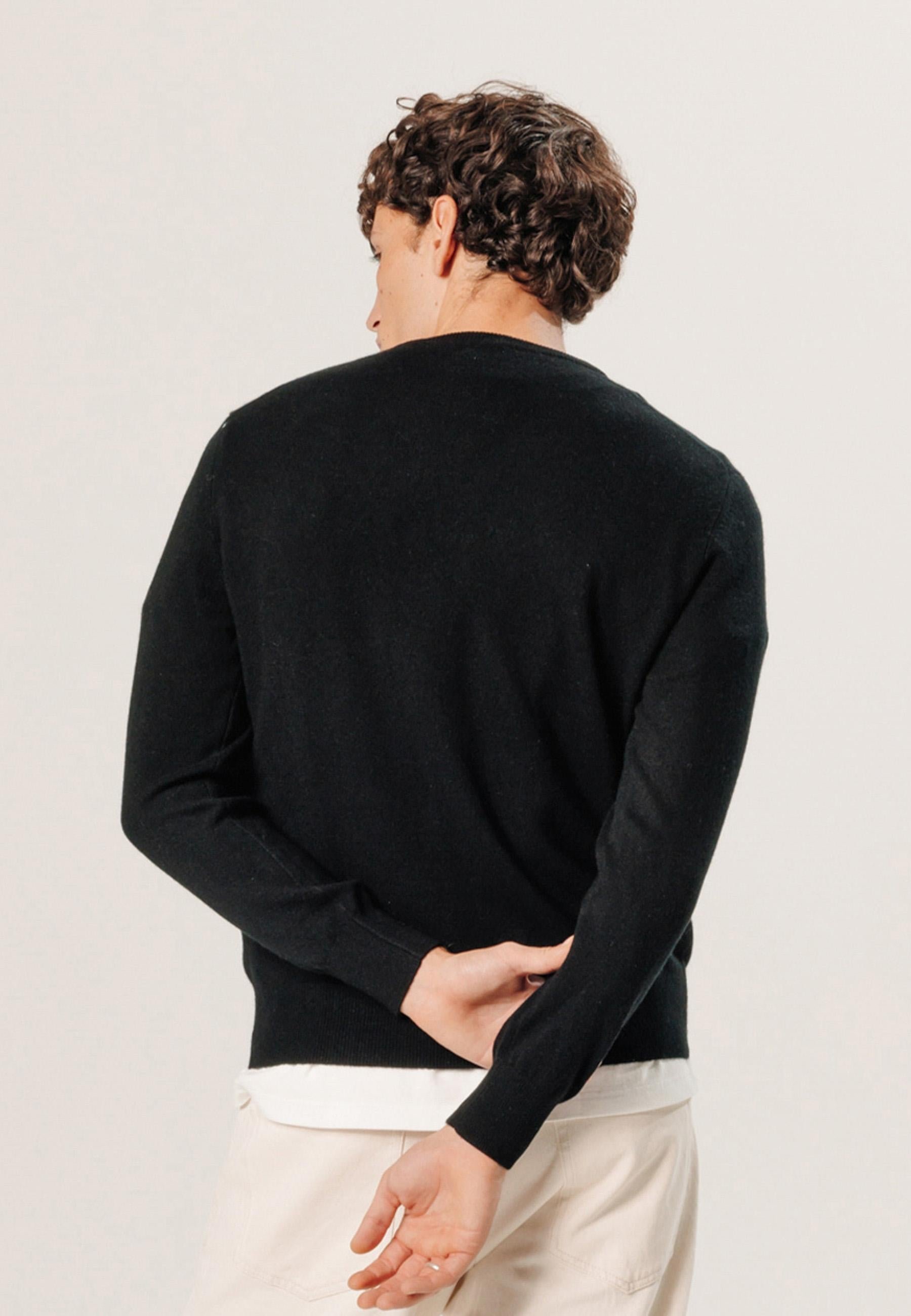 Belted cashmere sweater RODIER Black