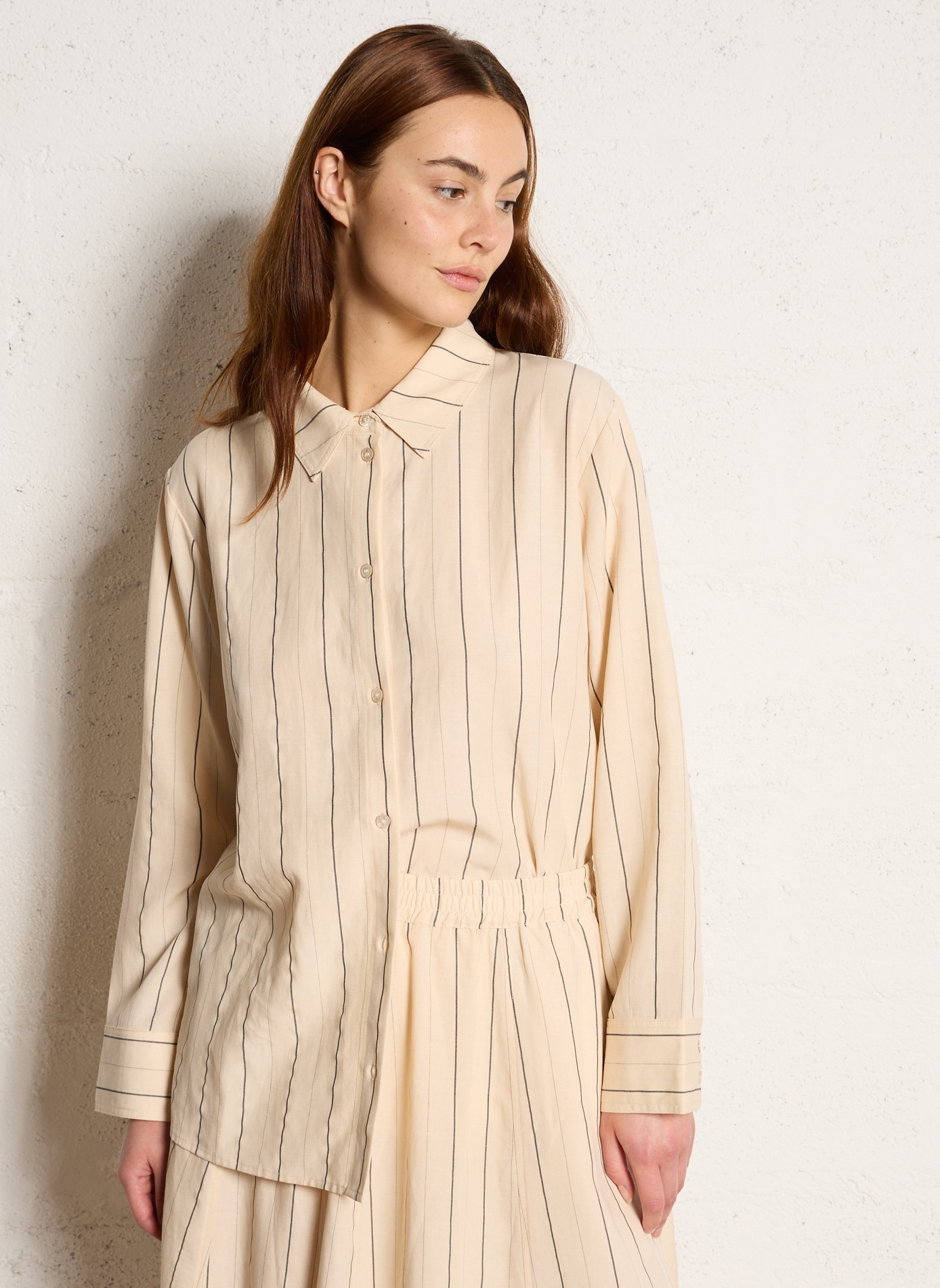 Striped shirt with classic collar RUE DE TOKYO Multicolored