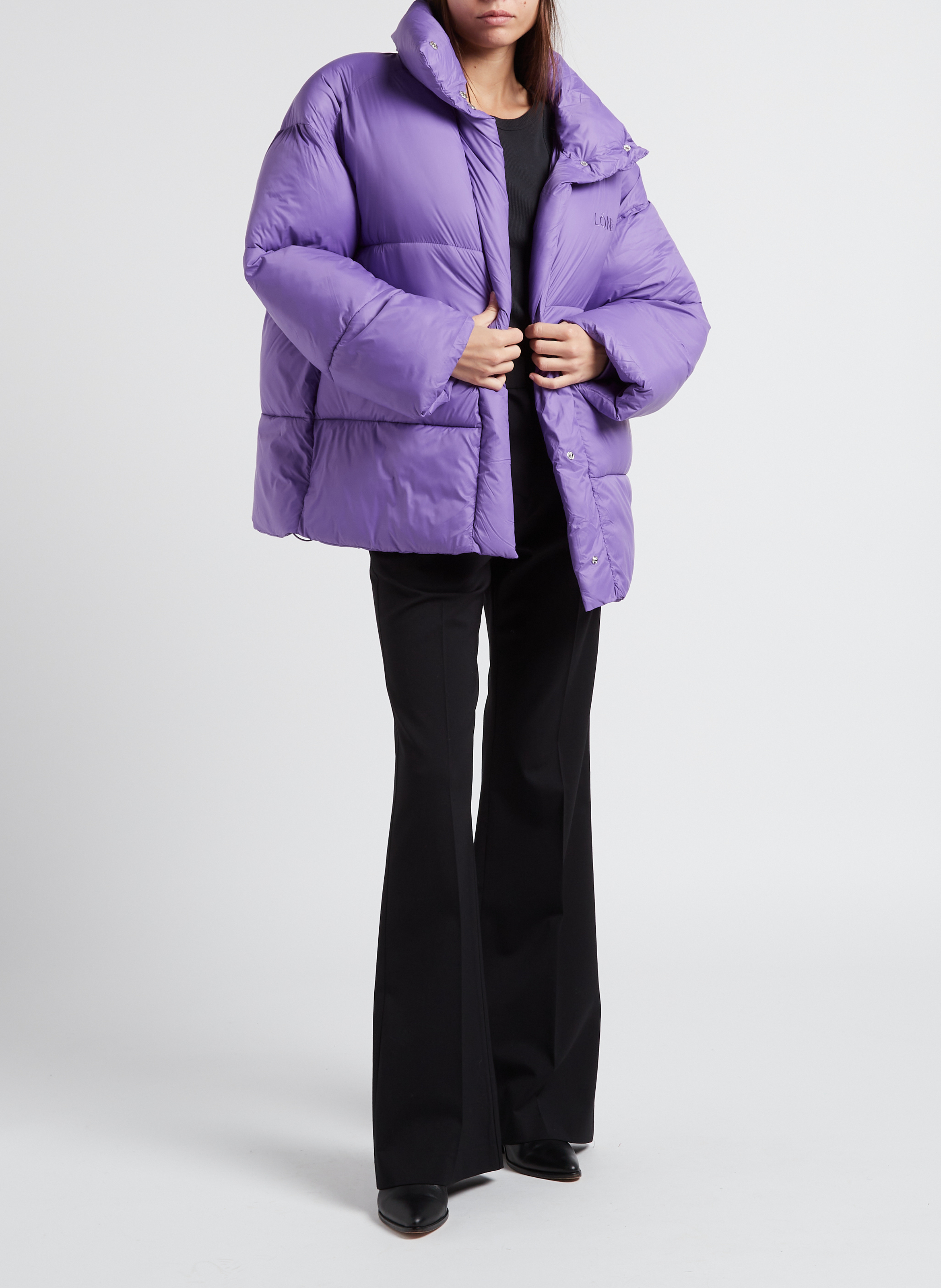 Gewatteerd donsjack met opstaande kraag MARGAUX LONNBERG Violet