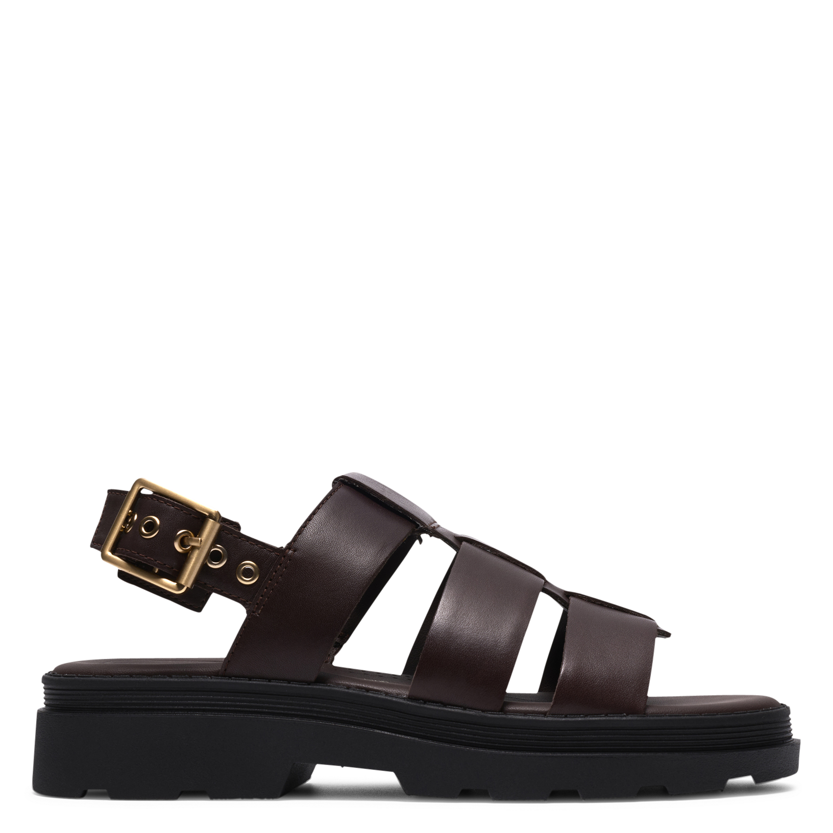 Fabia leather wedge sandals CLARKS Brown