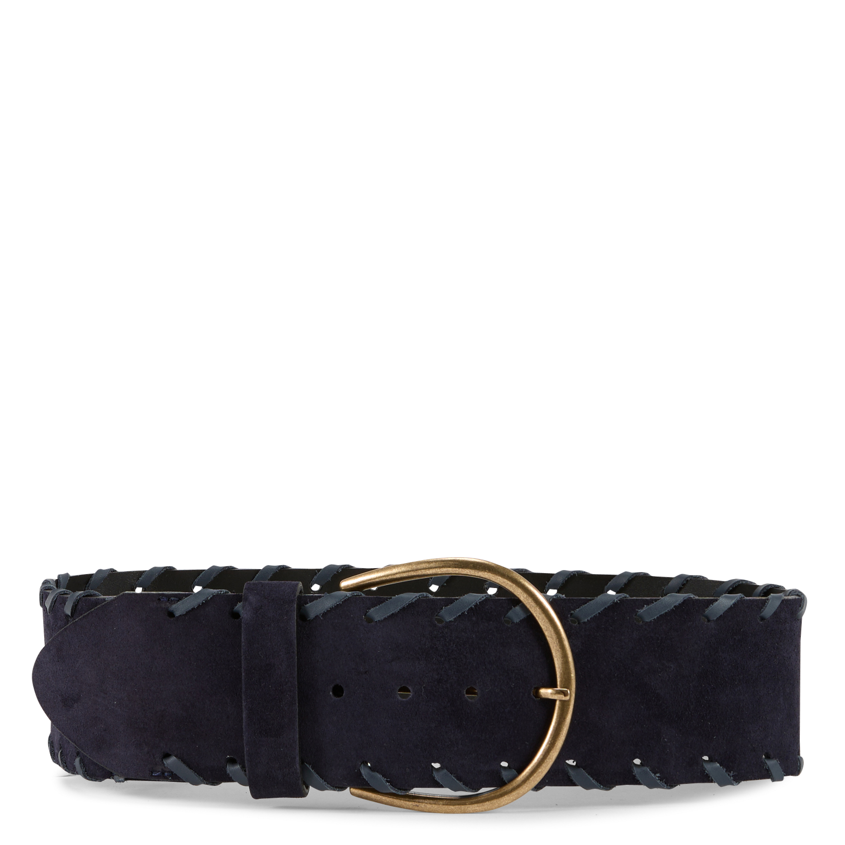 Großer Ledergürtel mit Schnalle LA FEE MARABOUTEE Blau