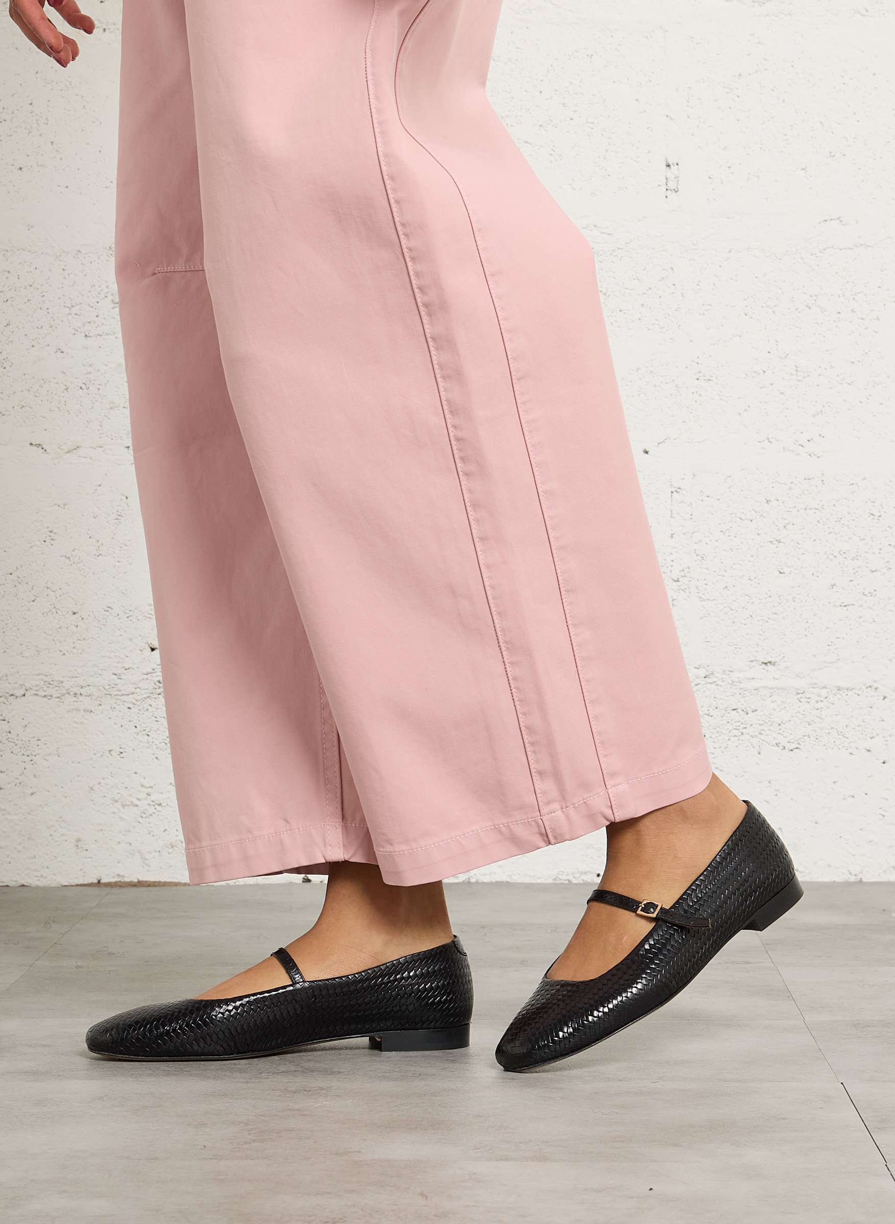 Ballerines léopard en cuir suédé  BOBBIES Noir