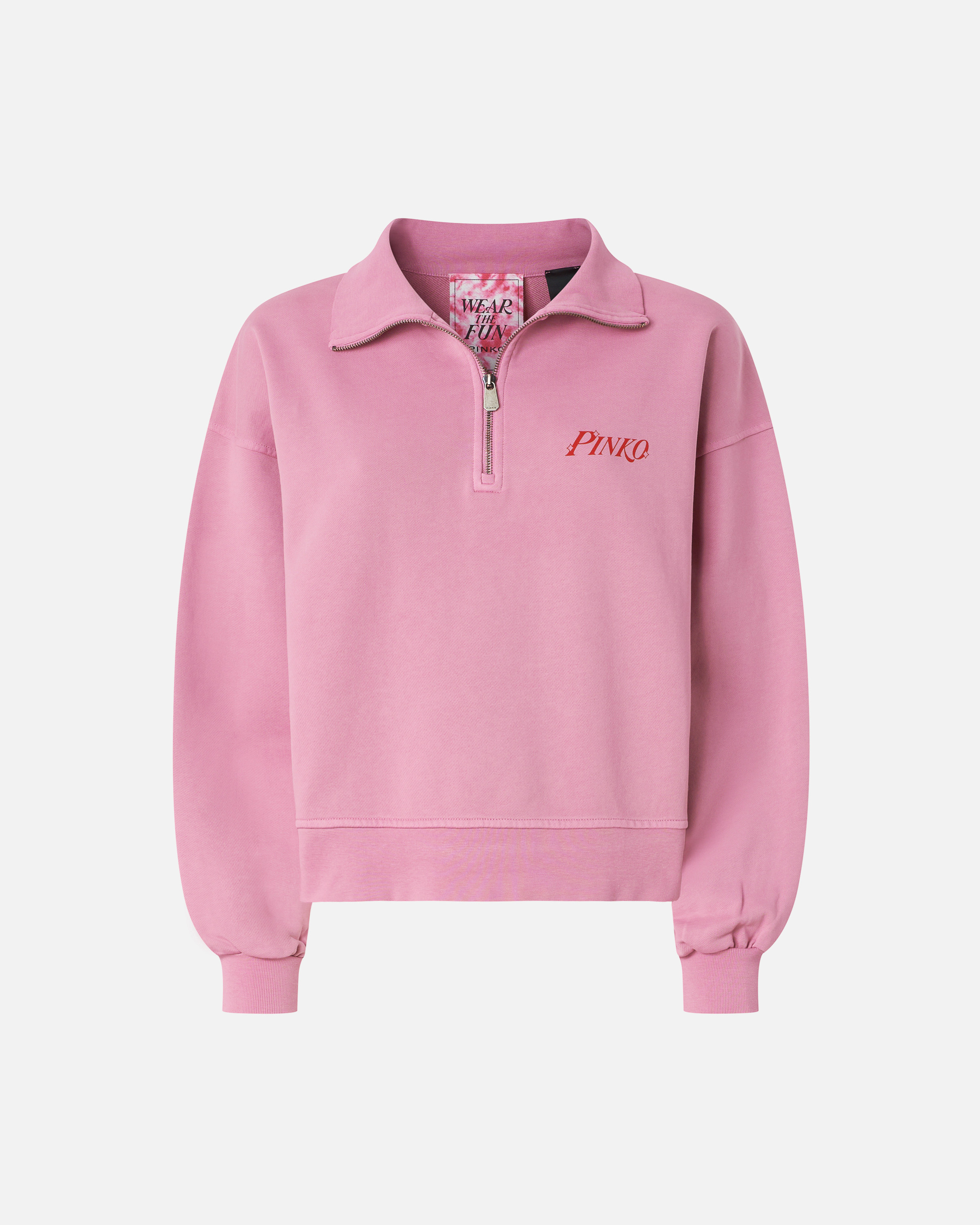 Sweatshirt with heart print and pinkotini PINKO Multicolored