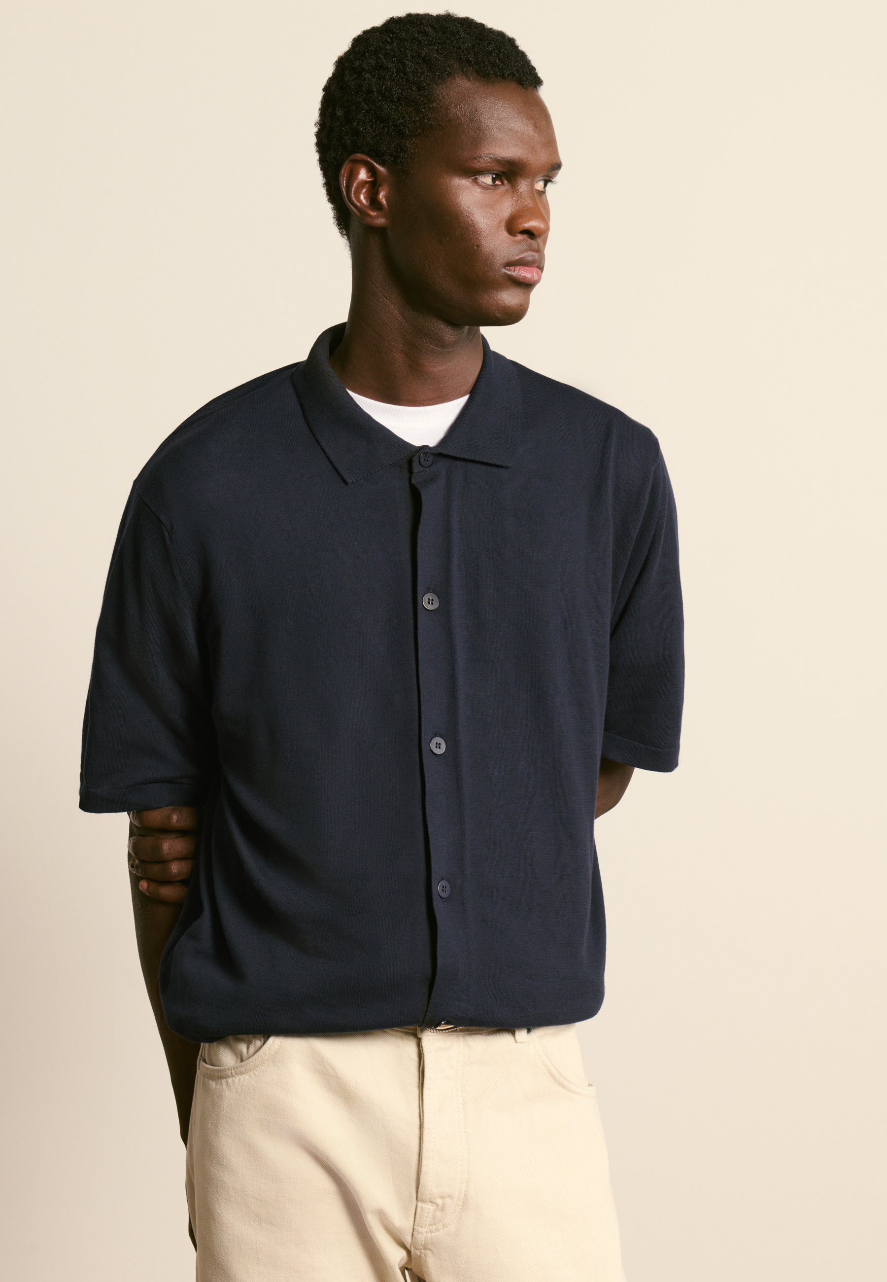 Chemise manches courtes en coton MAISON MONTAGUT