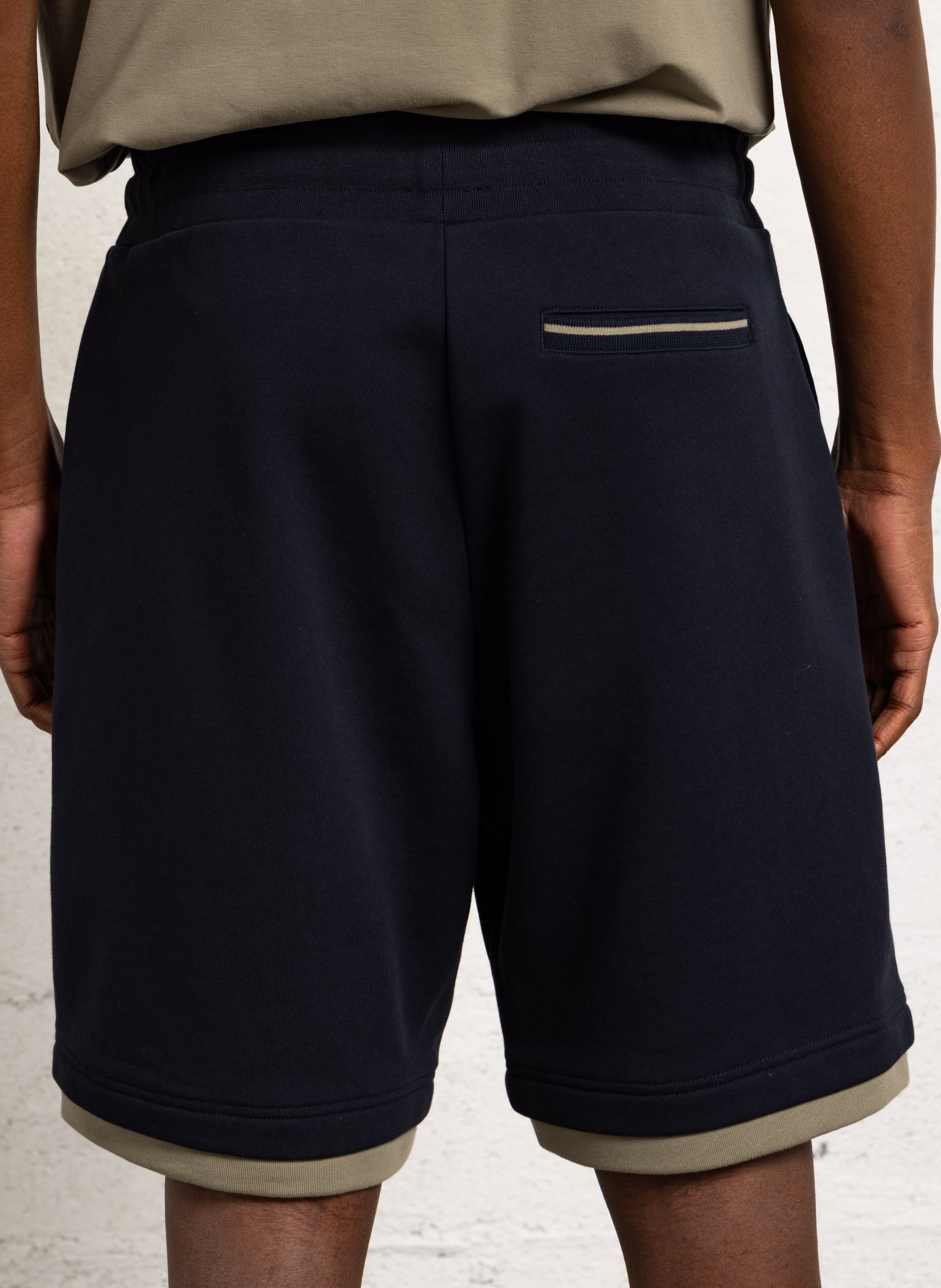 Straight cotton shorts EDEN PARK Beige