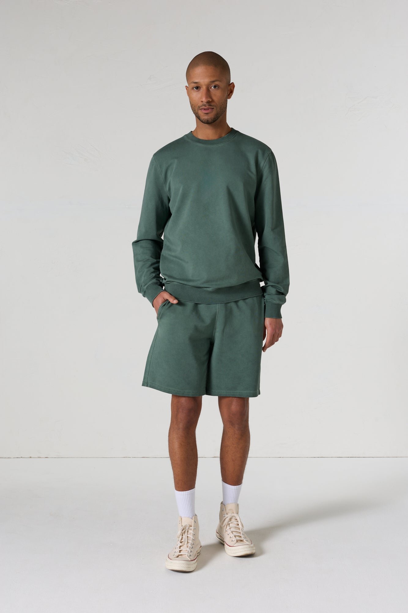 Round neck sweatshirt JOTT Green