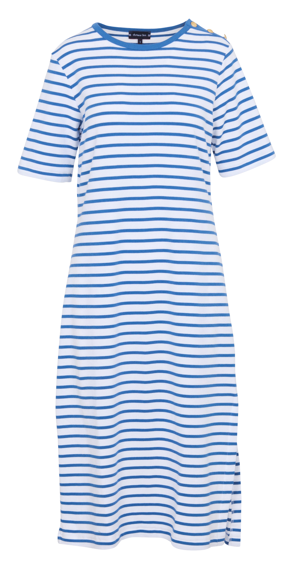 Midikleid mit Streifen ARMOR LUX Weiss