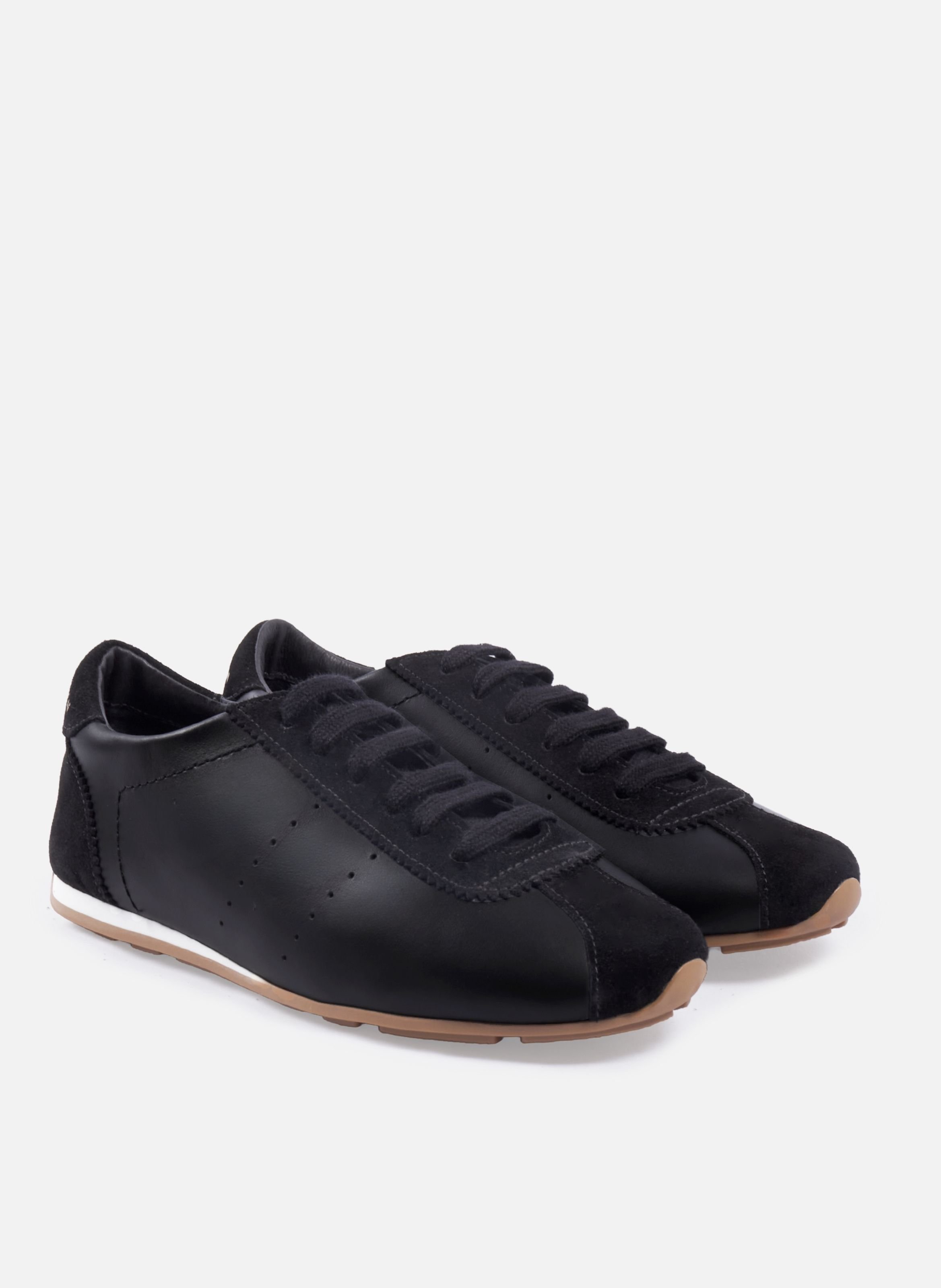 Flat sneakers Sofia leather JULES & JENN Black