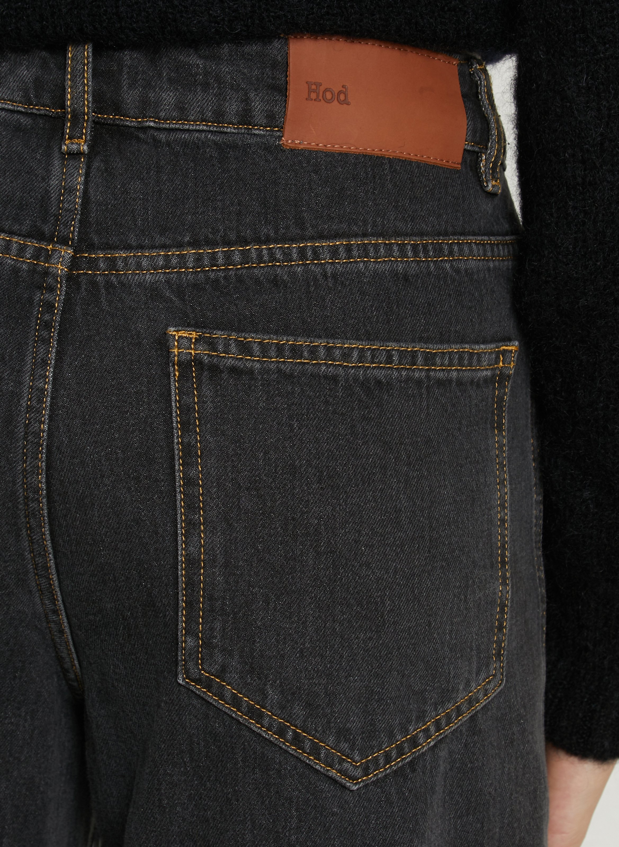 Jeansfass uni aus Baumwollmischung HOD PARIS Grau