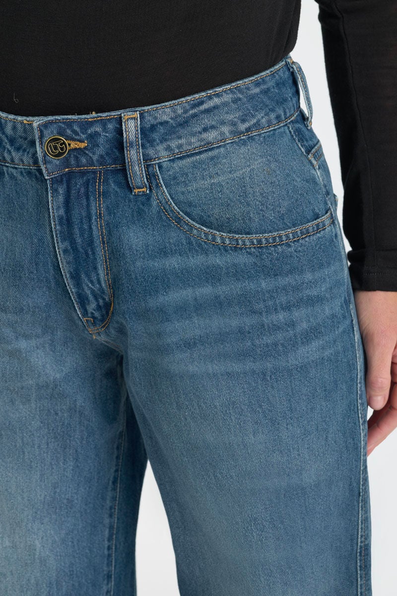 Loose jeans, wide, length 34 LE TEMPS DES CERISES Blue