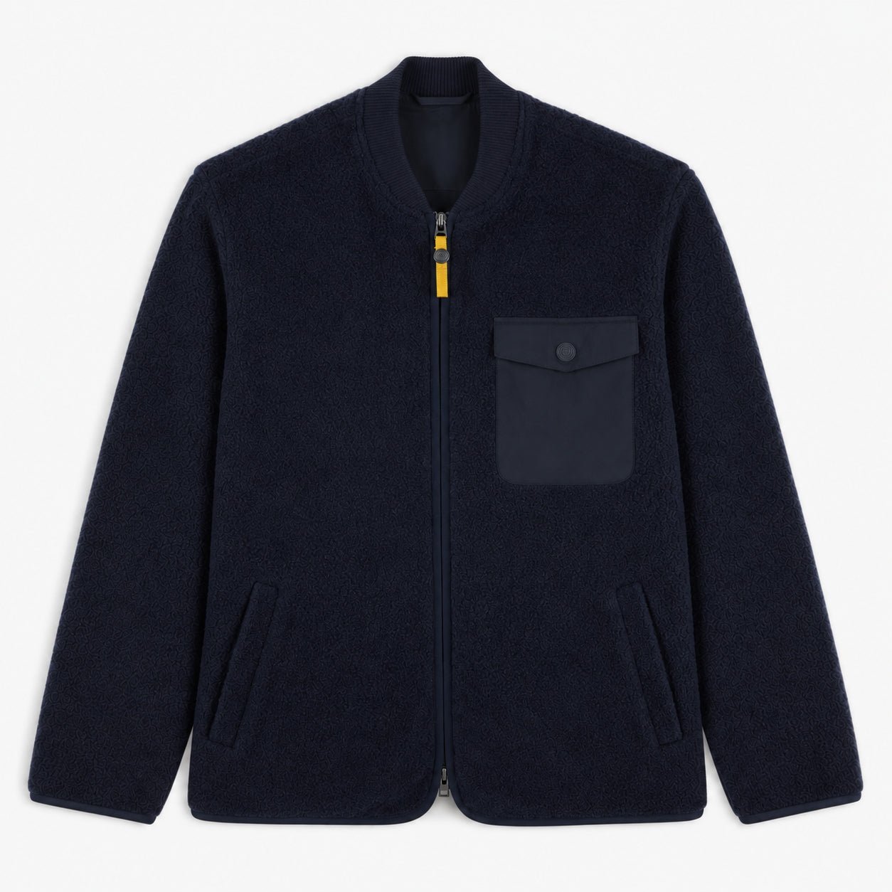 Navy blue MARCEL fleece jacket SERGE BLANCO Blue