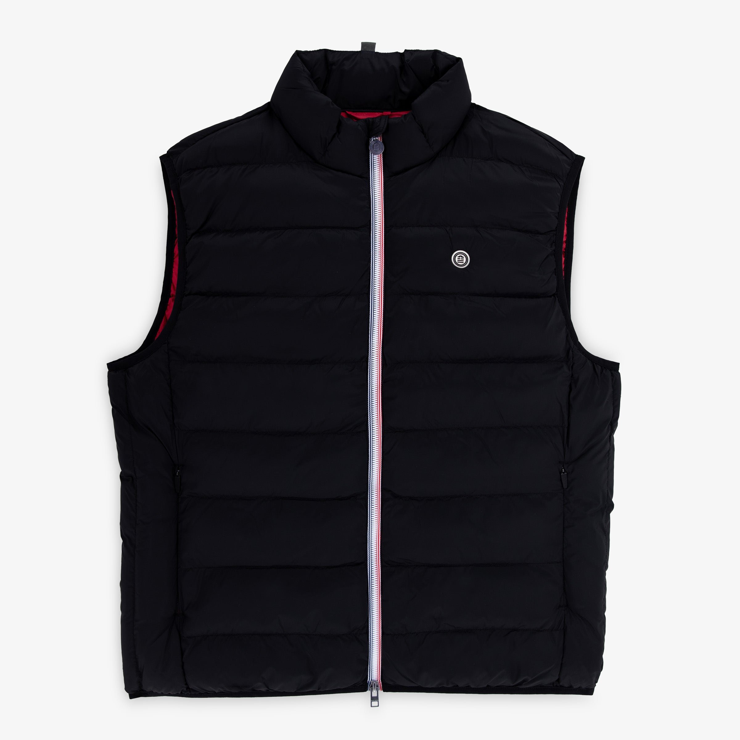 Men's black sleeveless padded jacket with stand-up collar piumino SERGE BLANCO Black