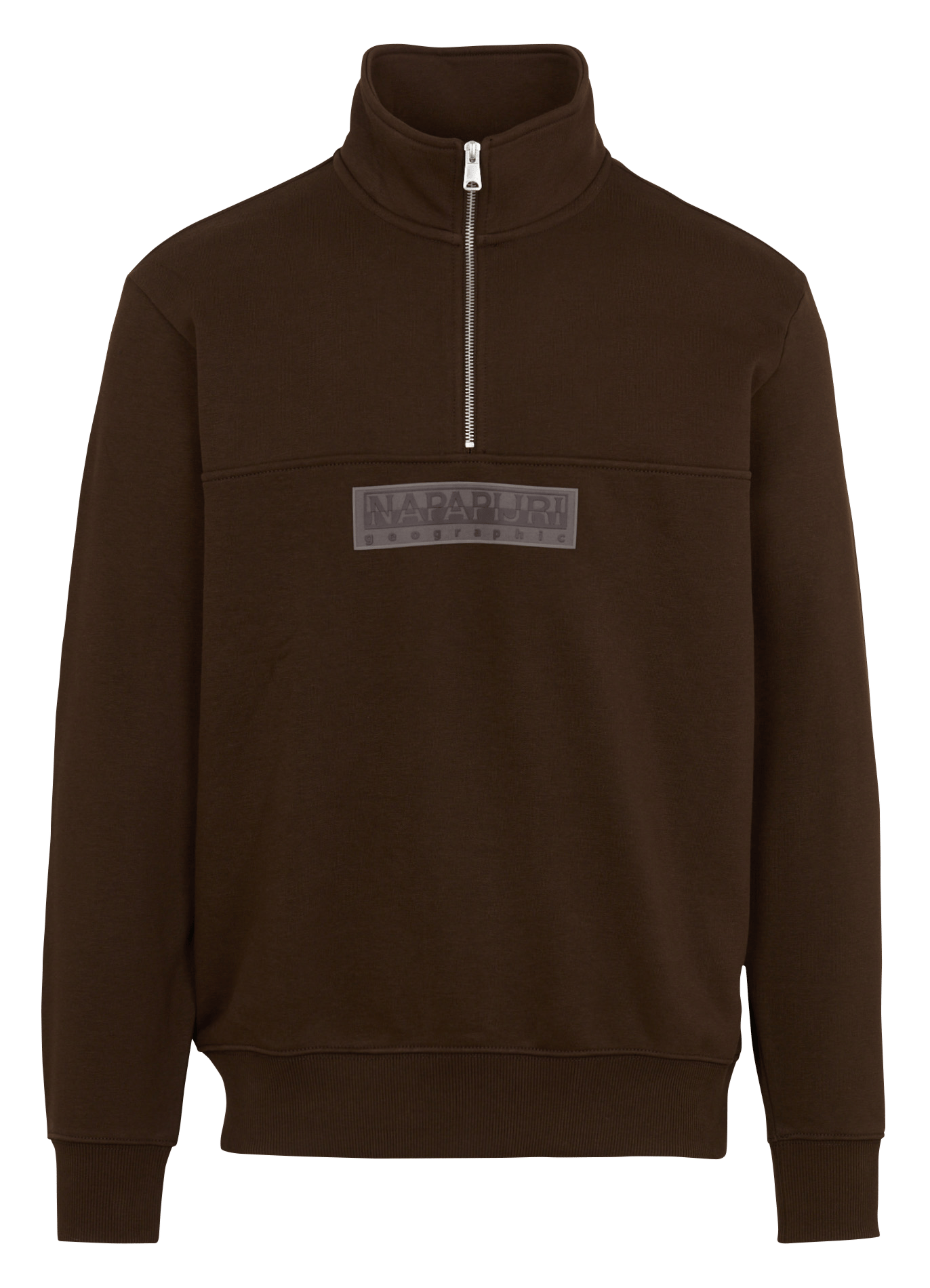 Gerade geschnittenes Sweatshirt aus Baumwoll-Mix NAPAPIJRI Braun