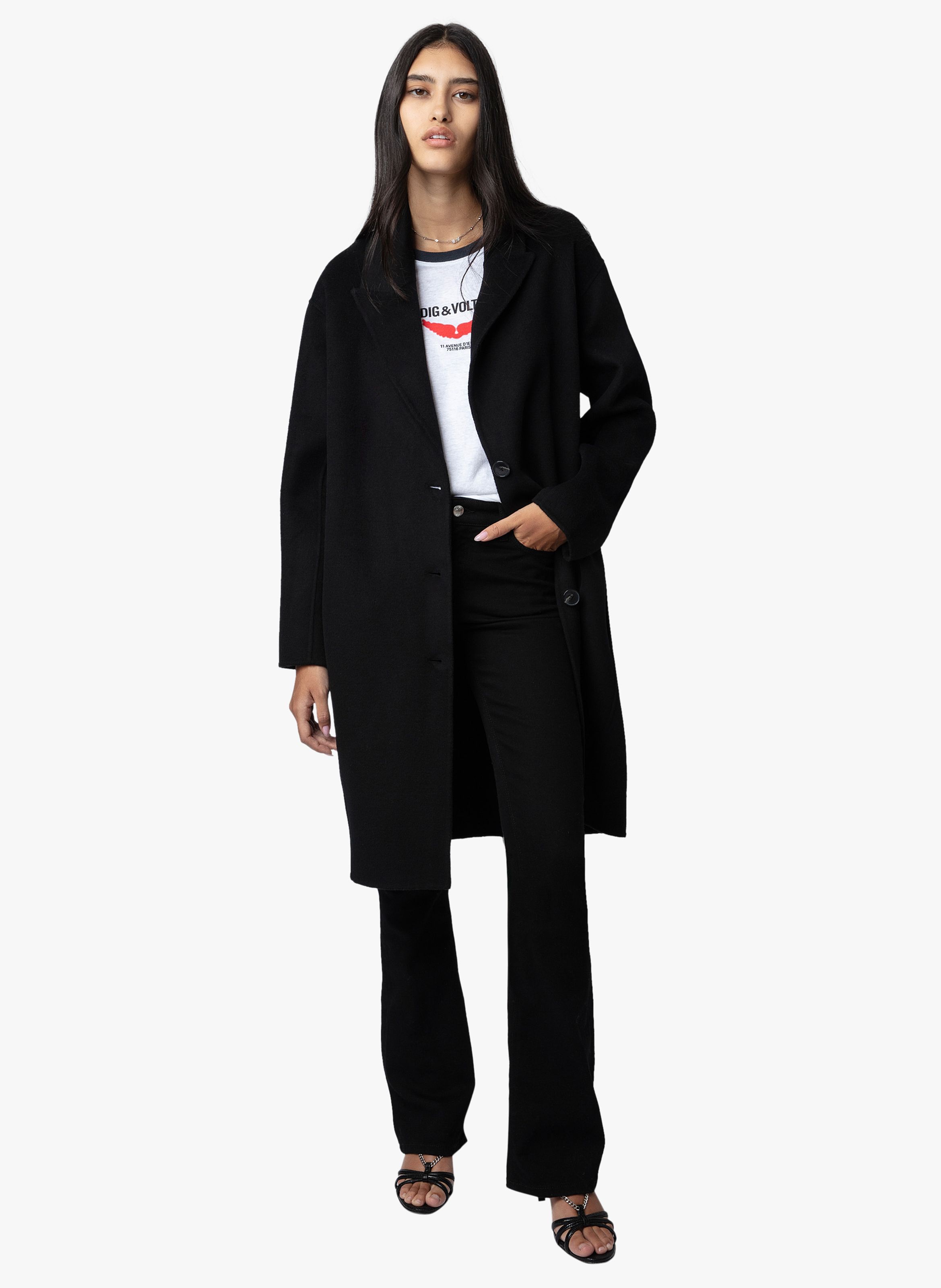 Manteau discount long solde