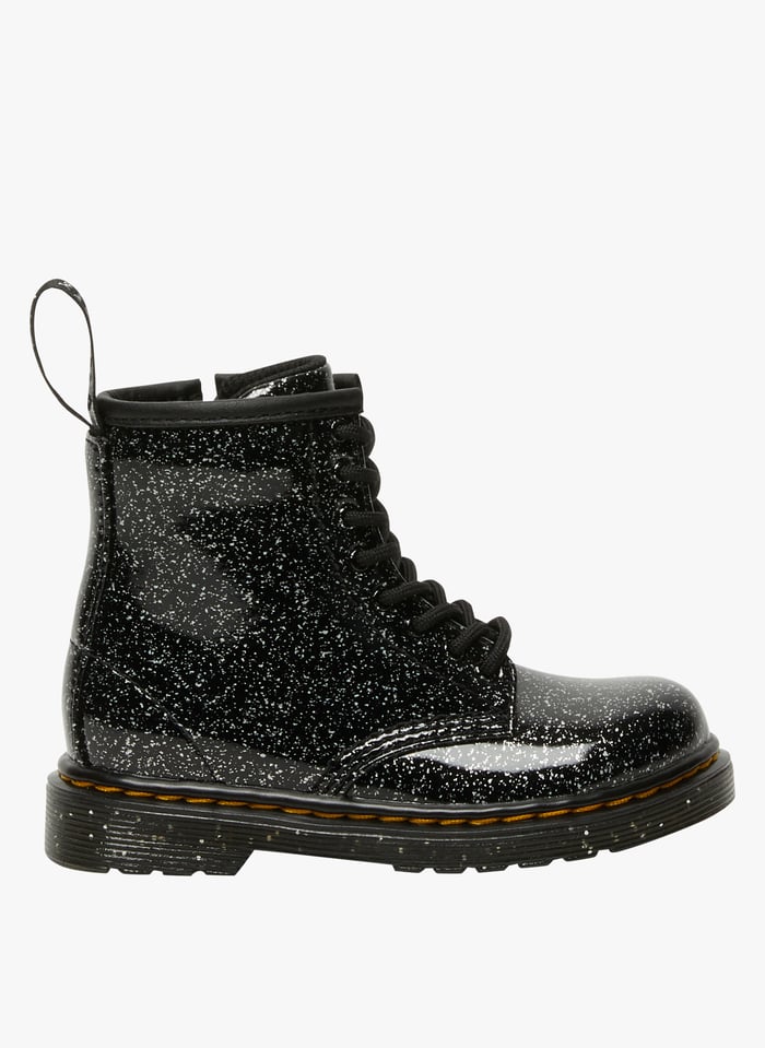 Girls black hot sale patent dr martens