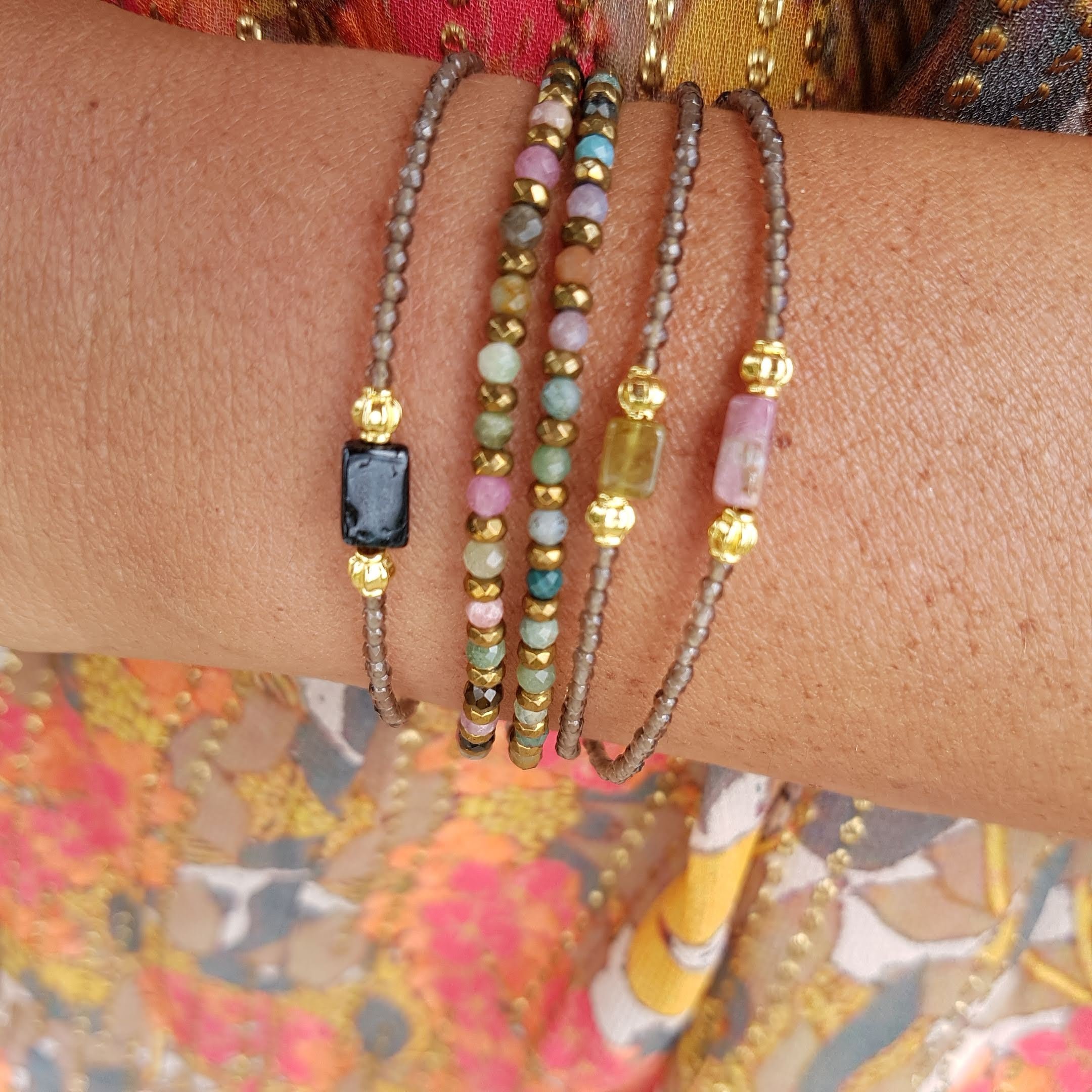 Tourmaline bracelet Blue