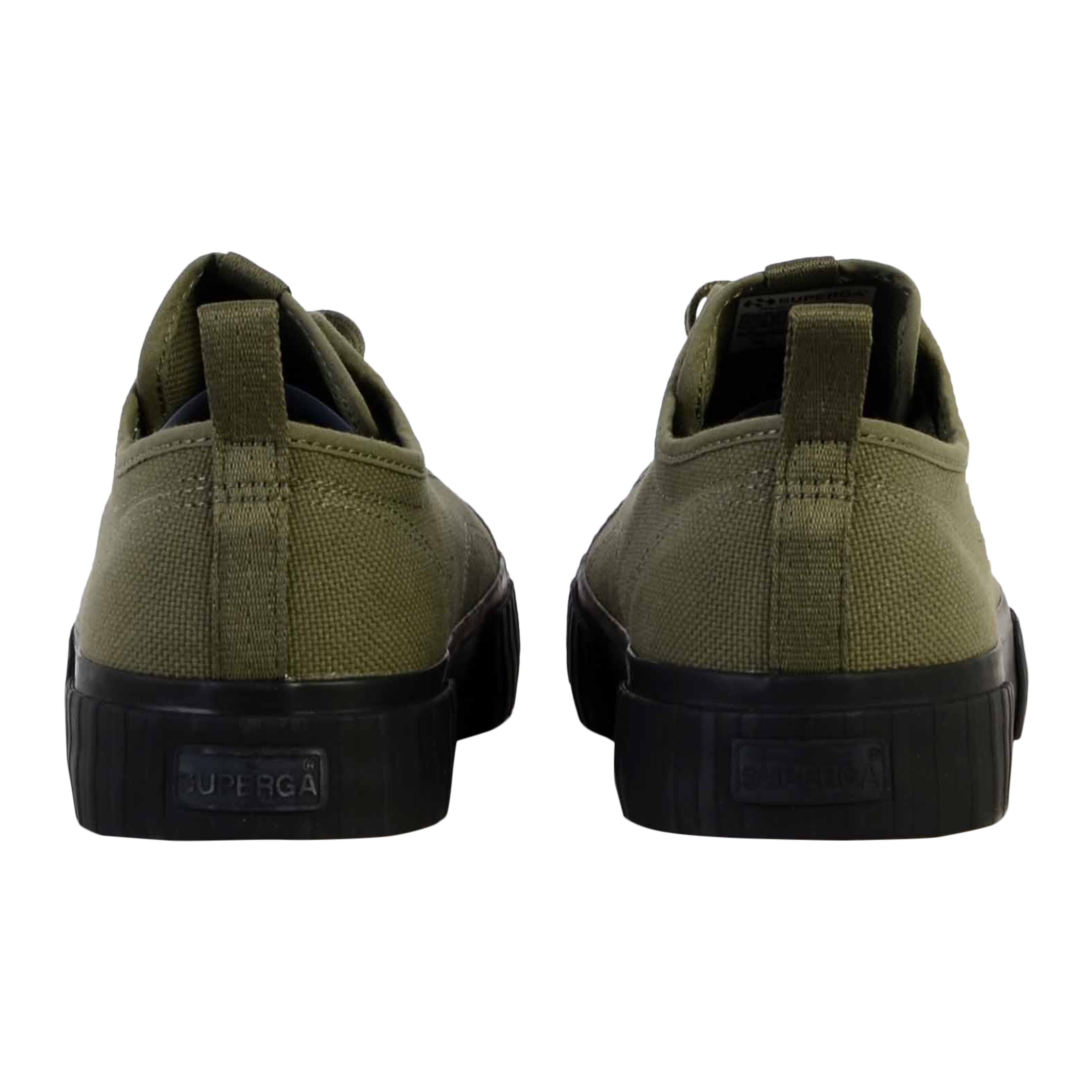 Superga Stripe Webbing Lace-Up Sneakers SUPERGA Green