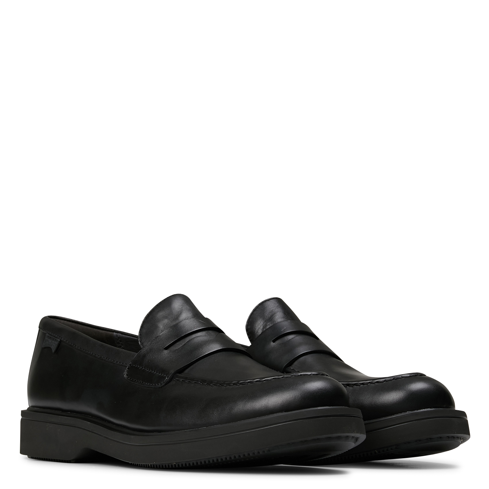 Mocassins à enfiler en cuir CAMPER Noir