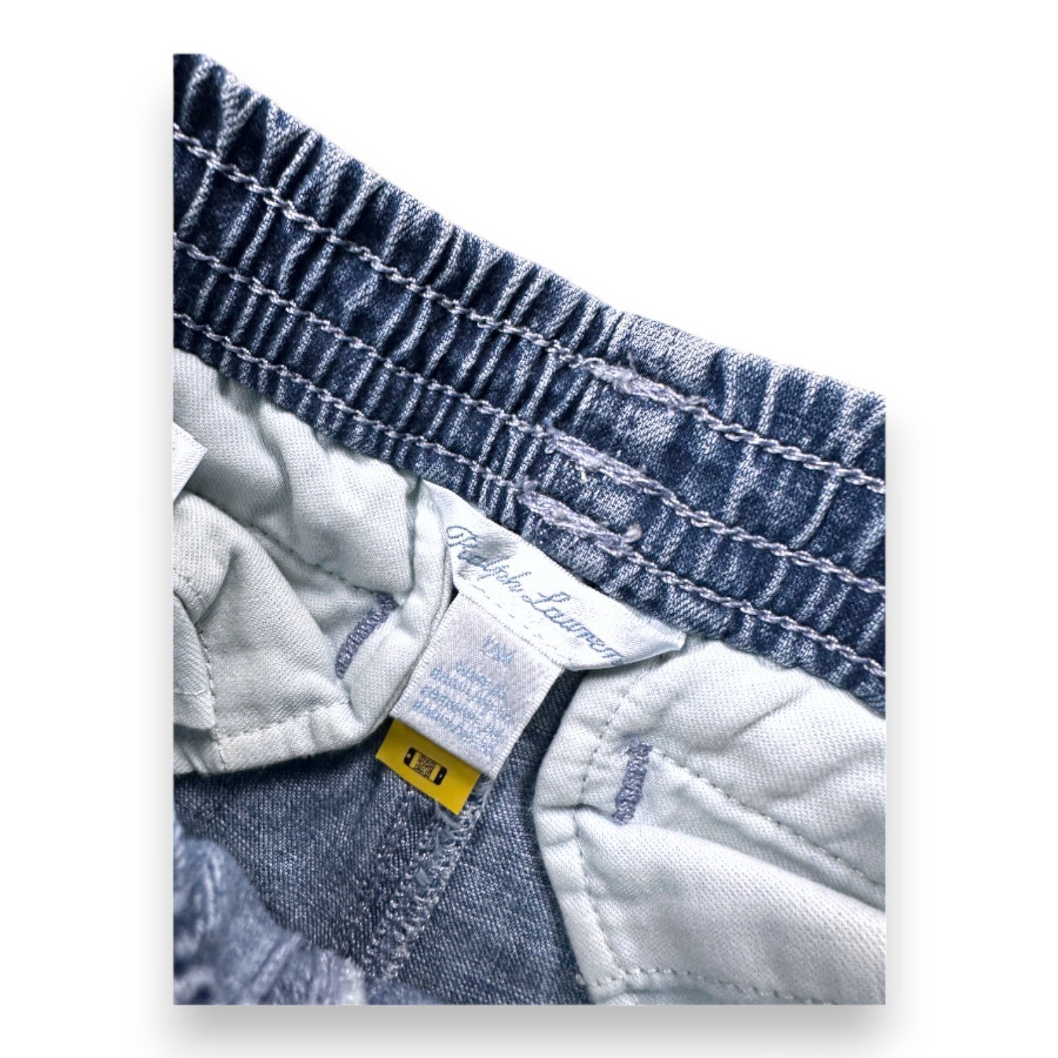 Short baby blue - 12 months POLO RALPH LAUREN - Seconde Main Blue