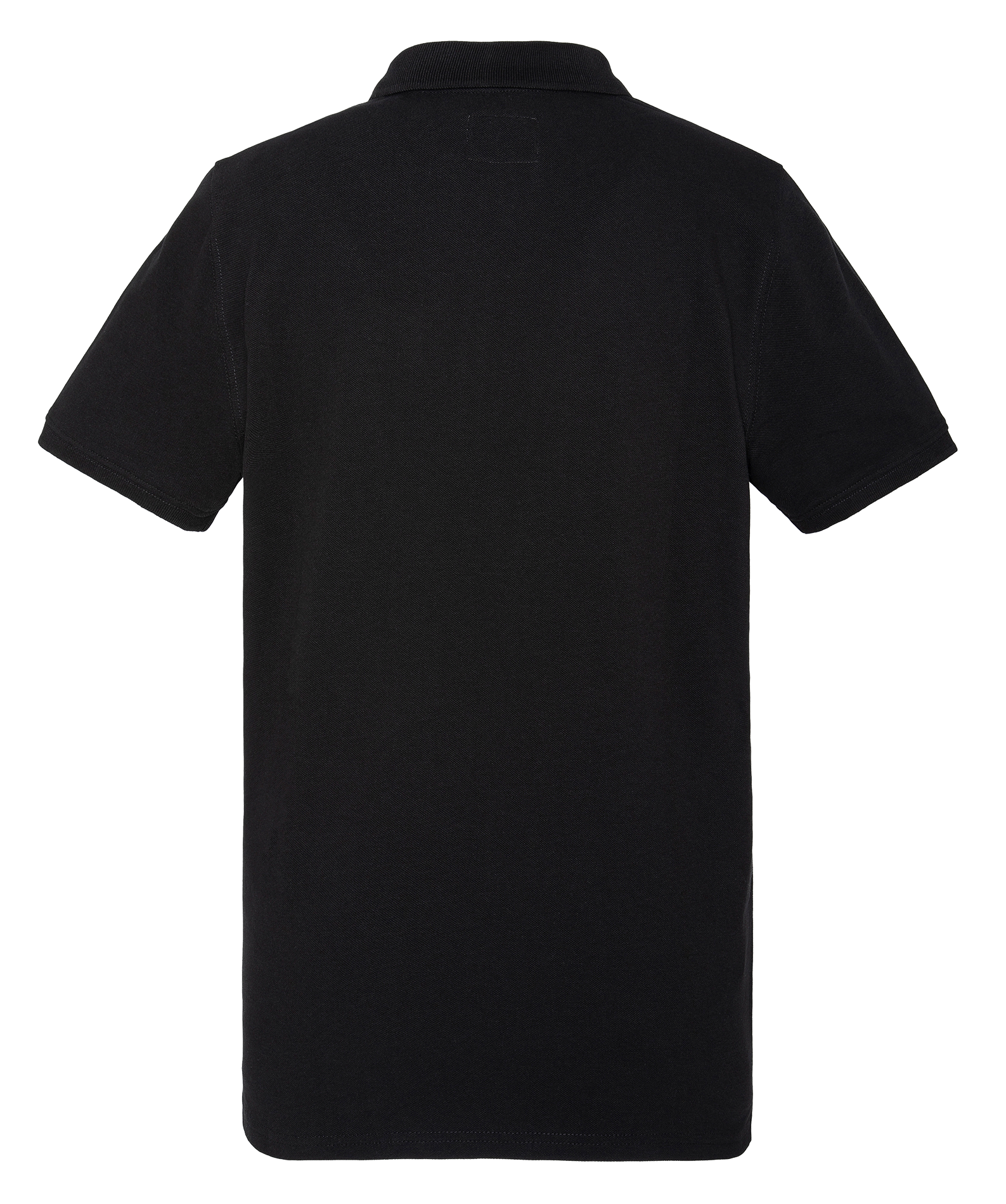 Polo droit en coton SCHOTT Noir