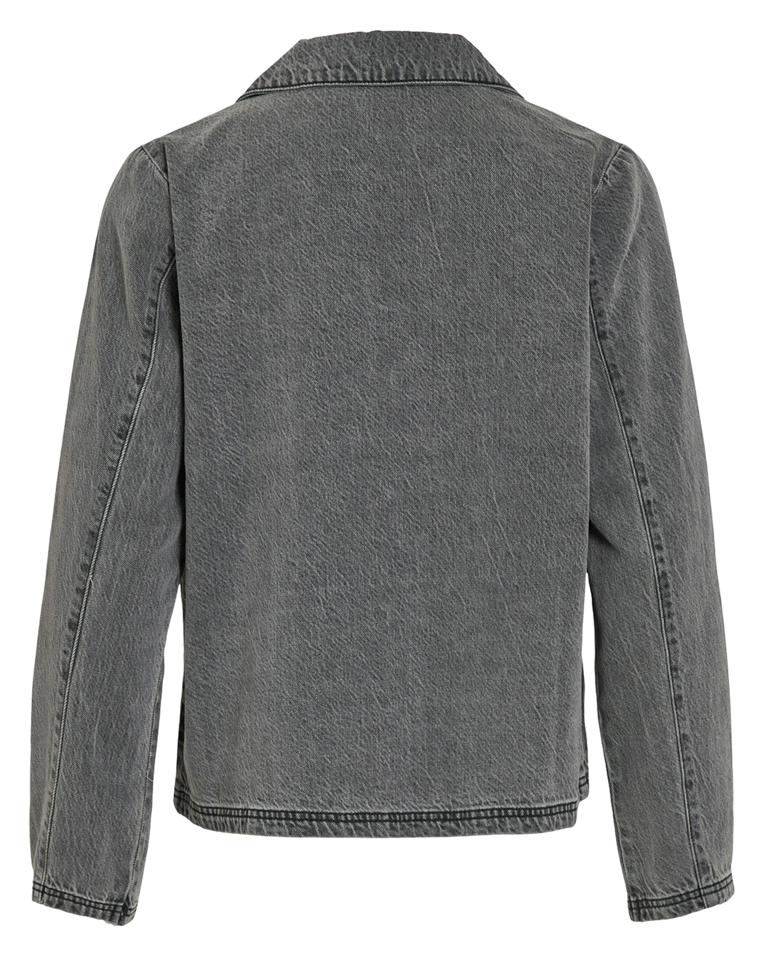Veste col tailleur en jean VILA Gris