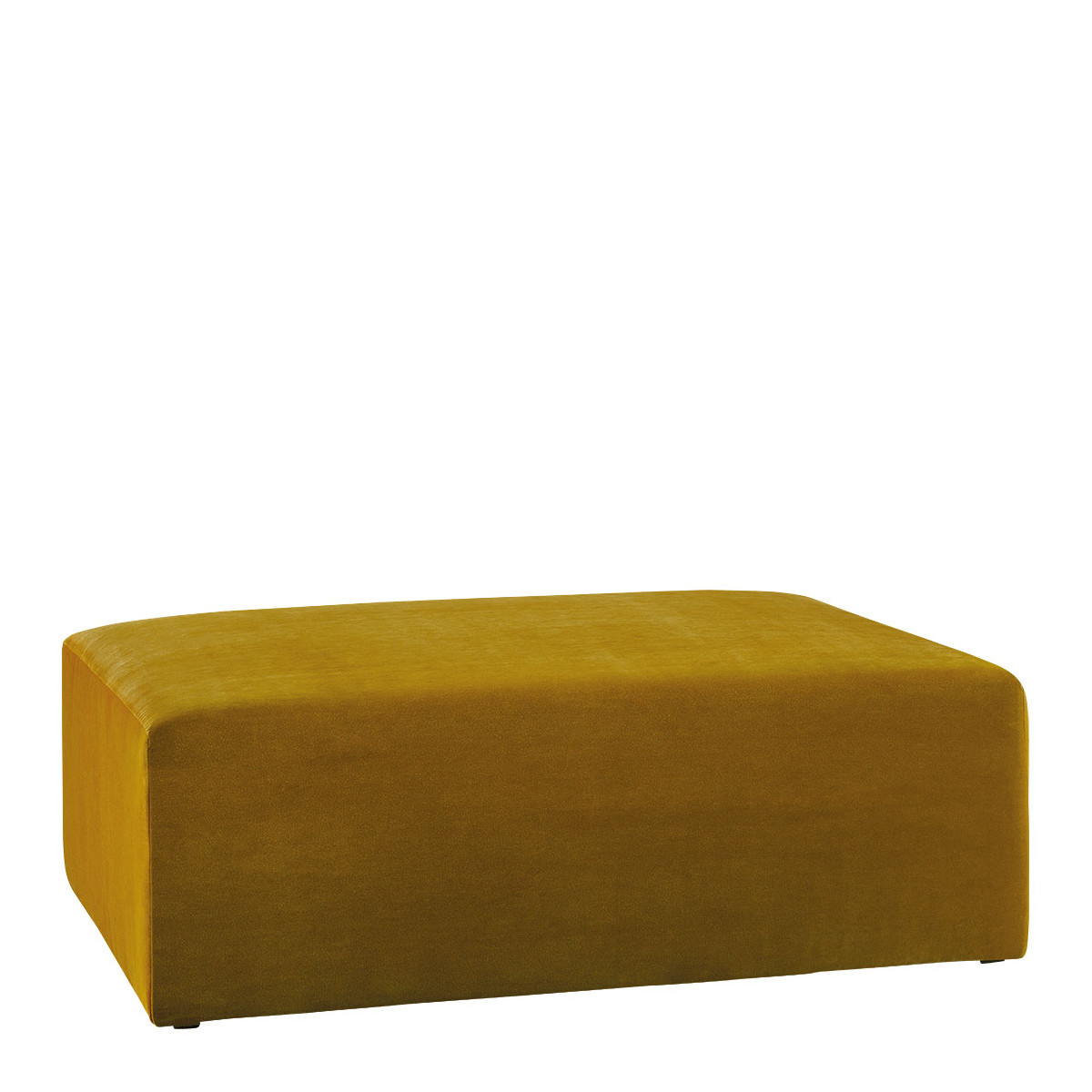 Pouf lou en velours pour canapé lou - safran BLANC D'IVOIRE Jaune