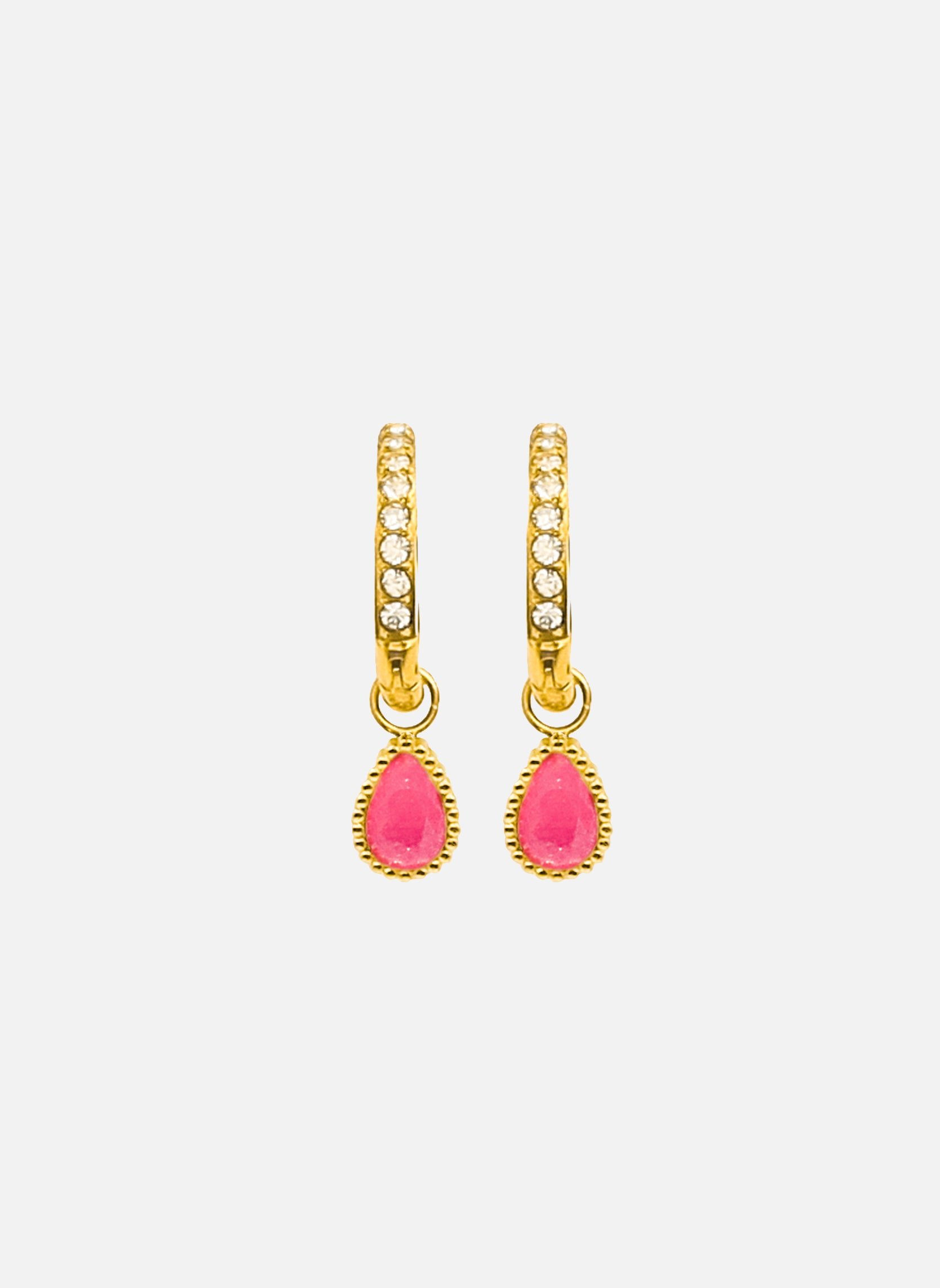 Mini Daphne hoop earrings AEC Paris Pink