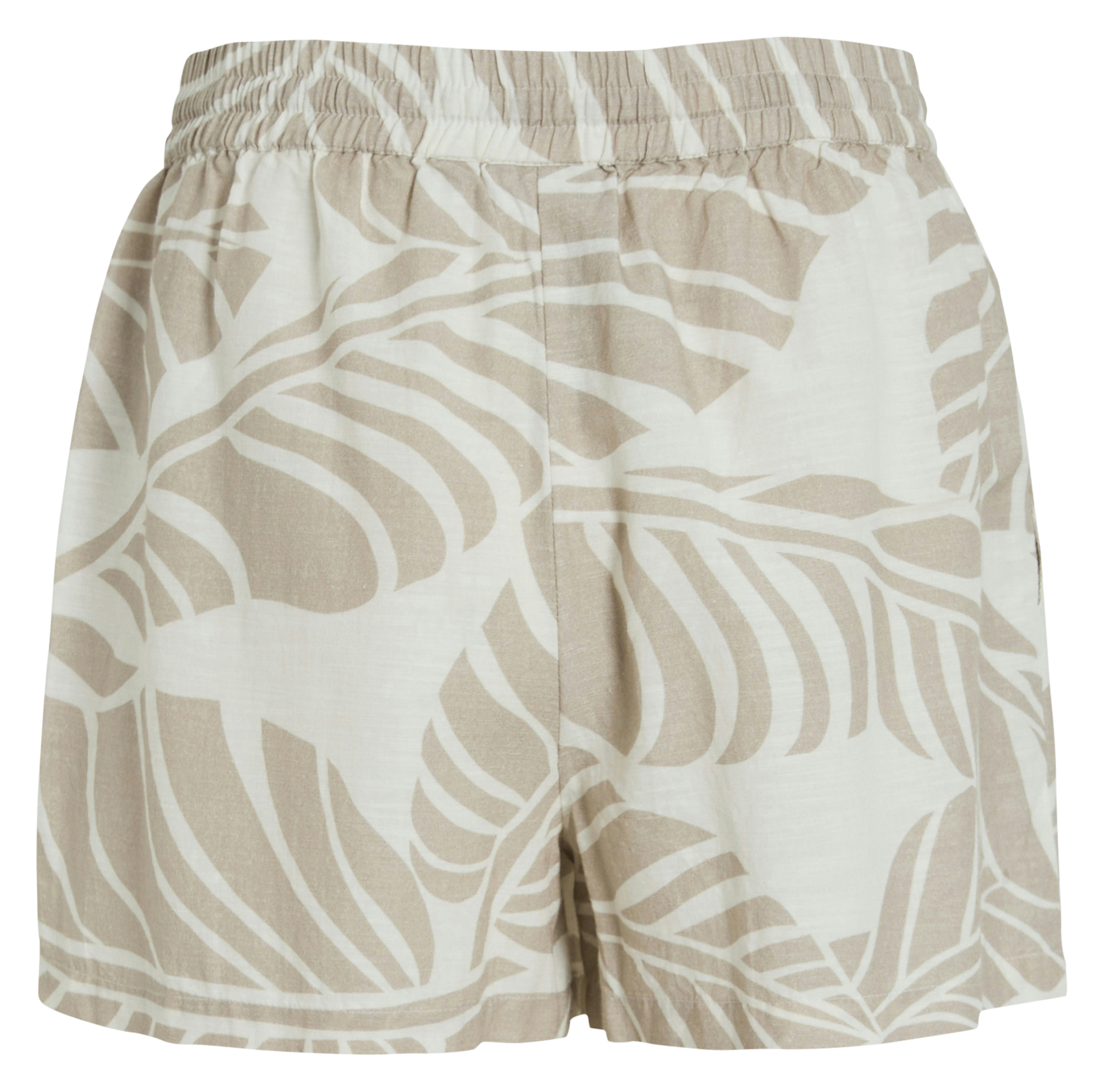 Short droit en coton mélangé imprimé VILA Gris