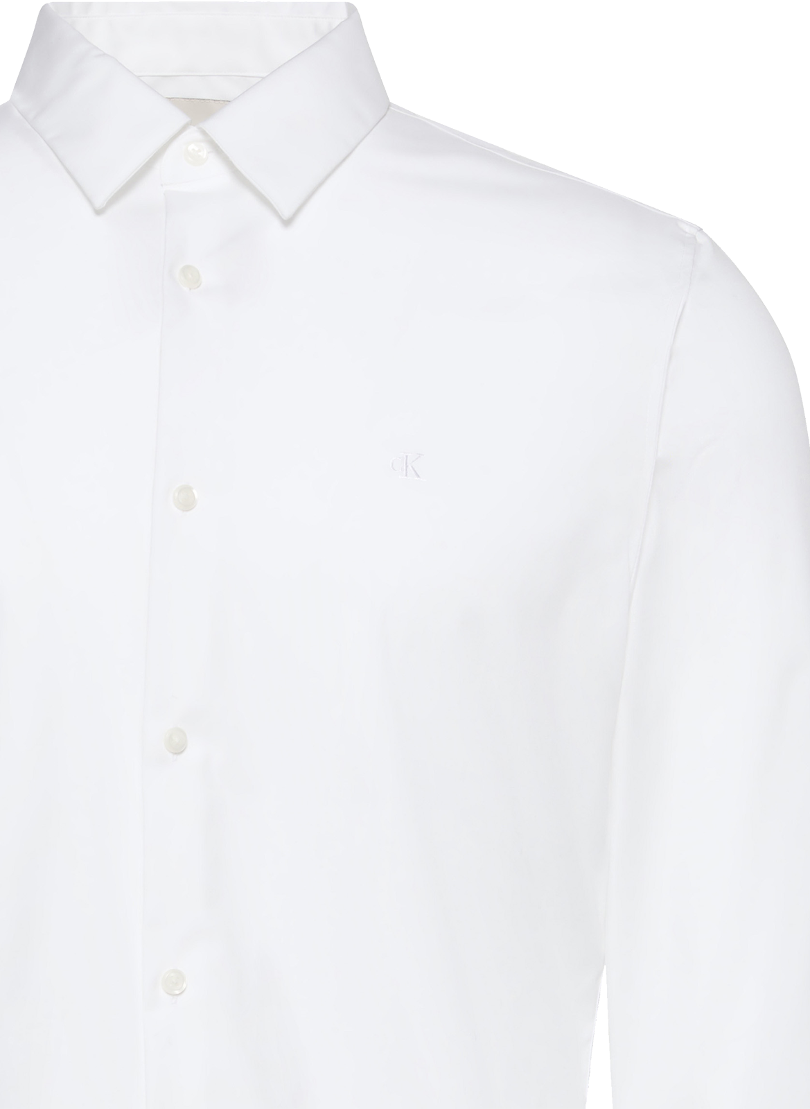 Regular-fit cotton-blend shirt CALVIN KLEIN White