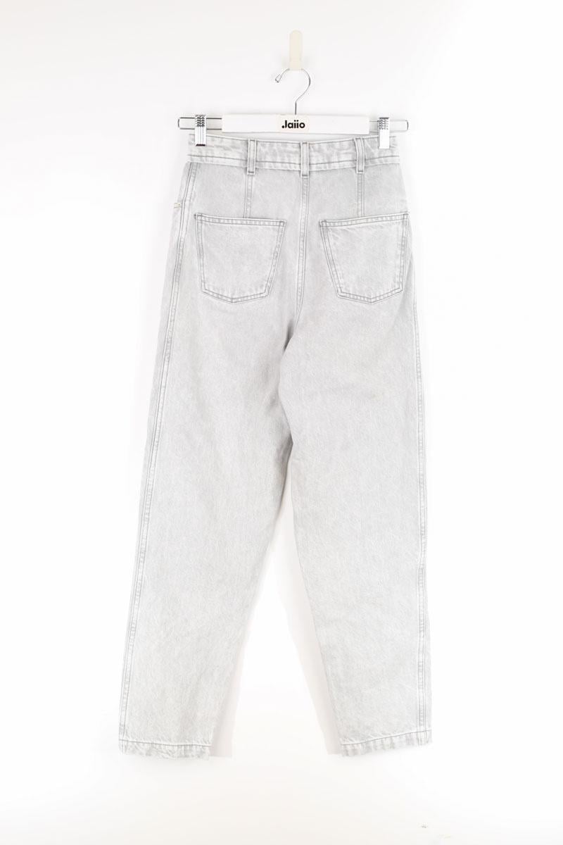 Cotton straight jeans IRO - Seconde Main Grey