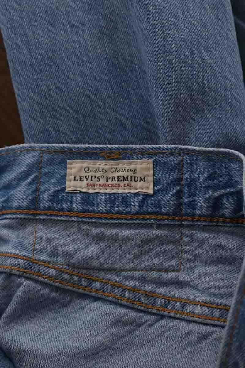 Cotton straight jeans LEVI'S - Seconde main Blue