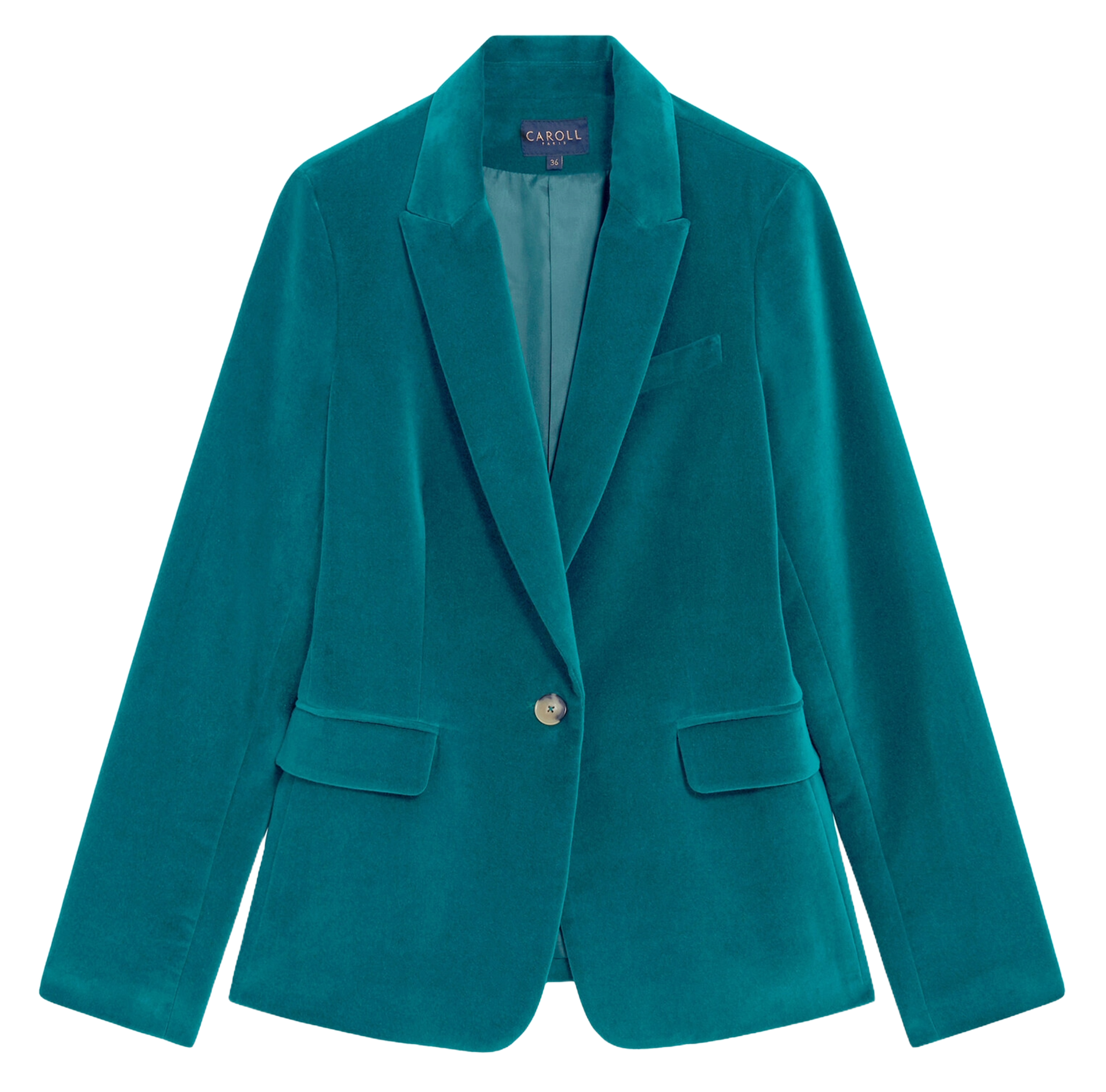 Baumwollblazer in Samtoptik VJ003-AURORAB Lagon