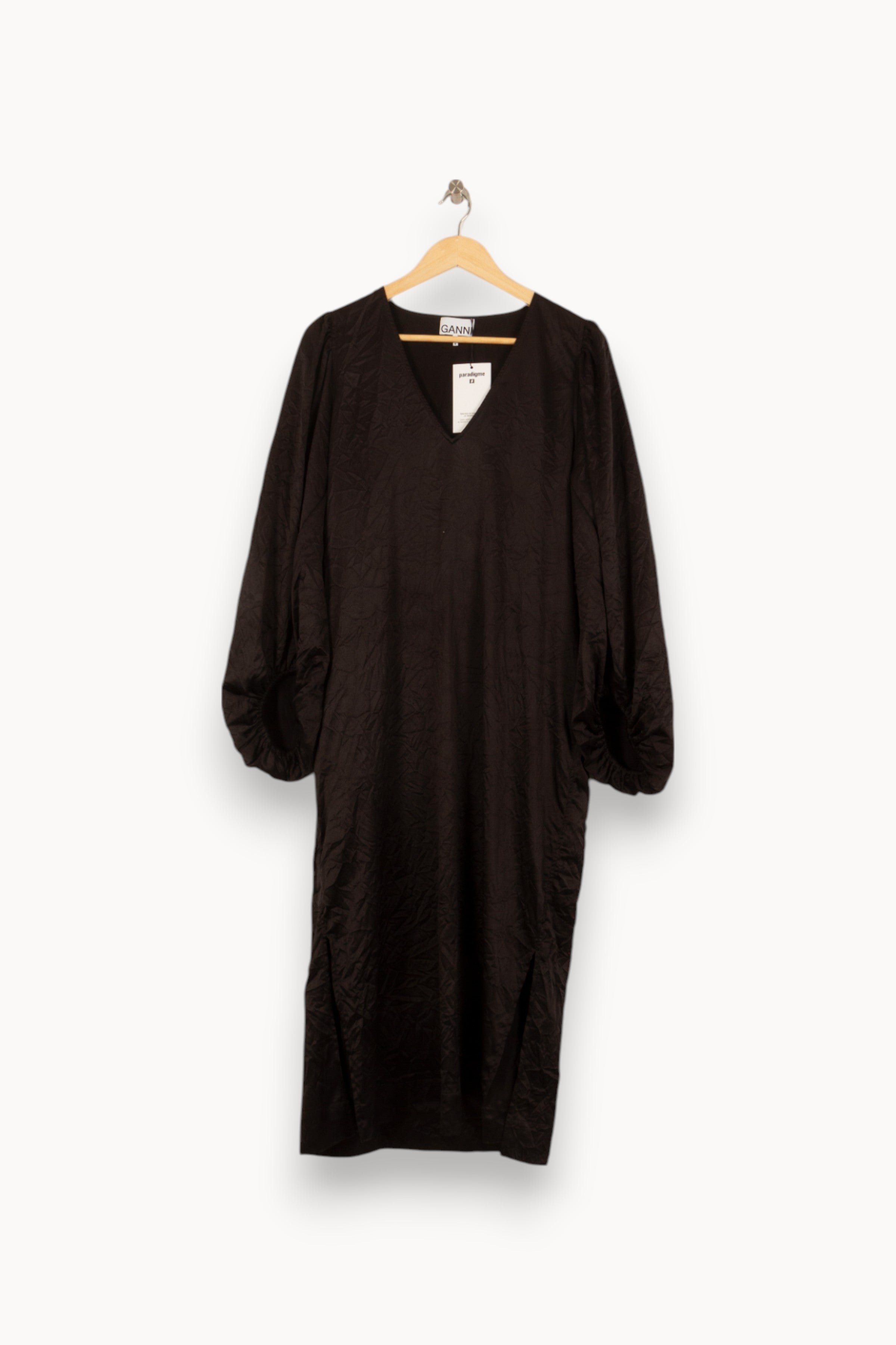 Long dress GANNI - Seconde Main Black