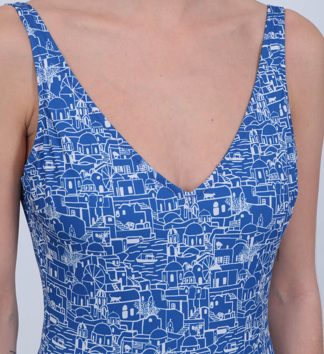 One-piece swimsuit - Folegandros GILI'S Blue