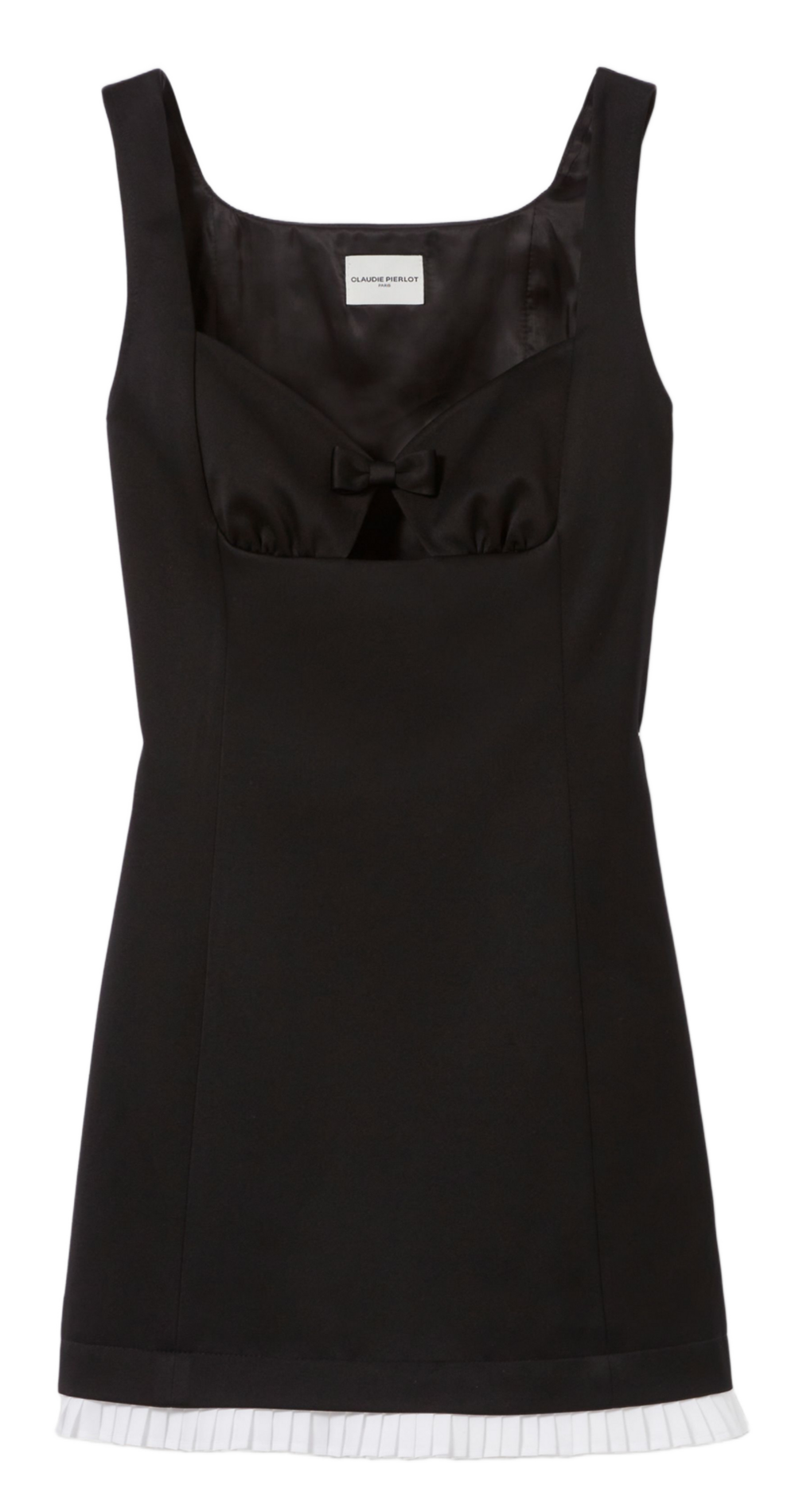 Robe courte unie à nœud CLAUDIE PIERLOT Noir
