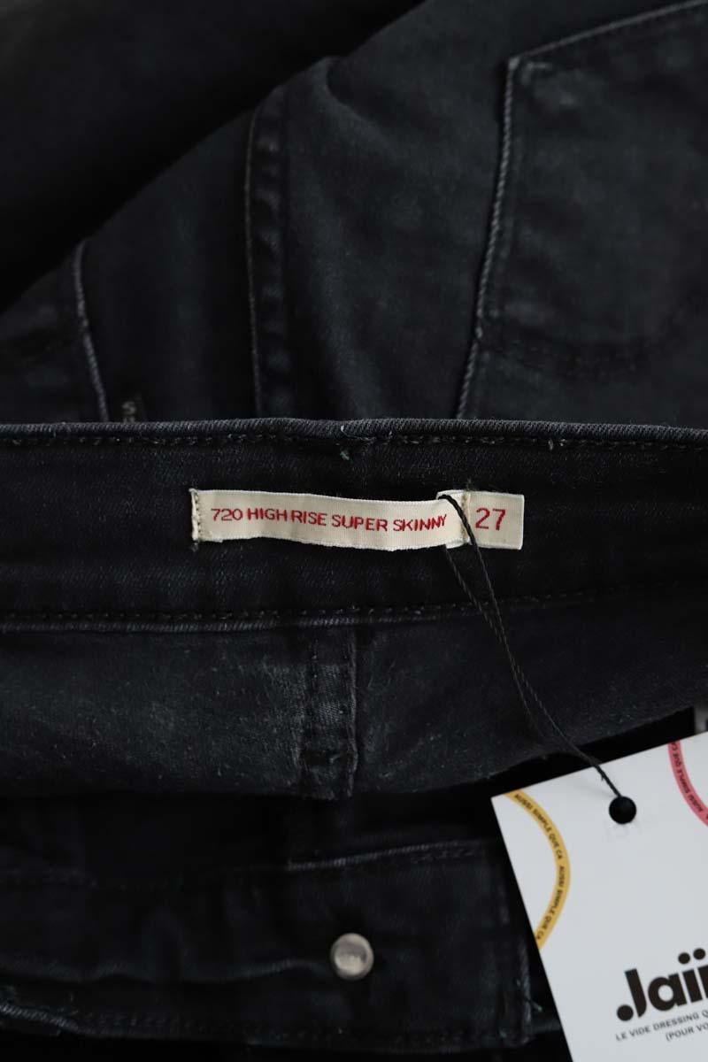 Cotton skinny jeans LEVI'S - Seconde main Black