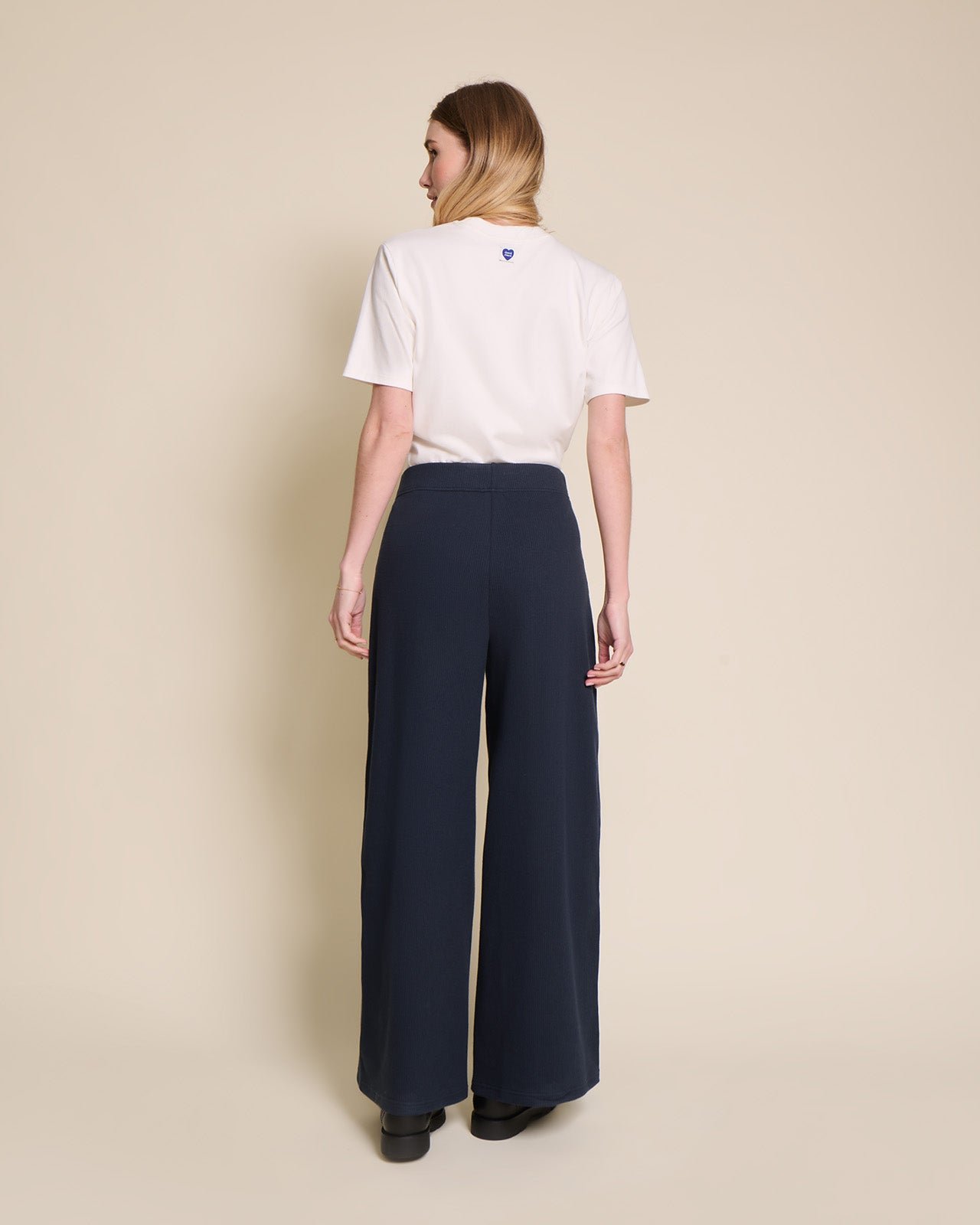 Le pantalon pauline en coton bio côtelé EMOI EMOI Blue