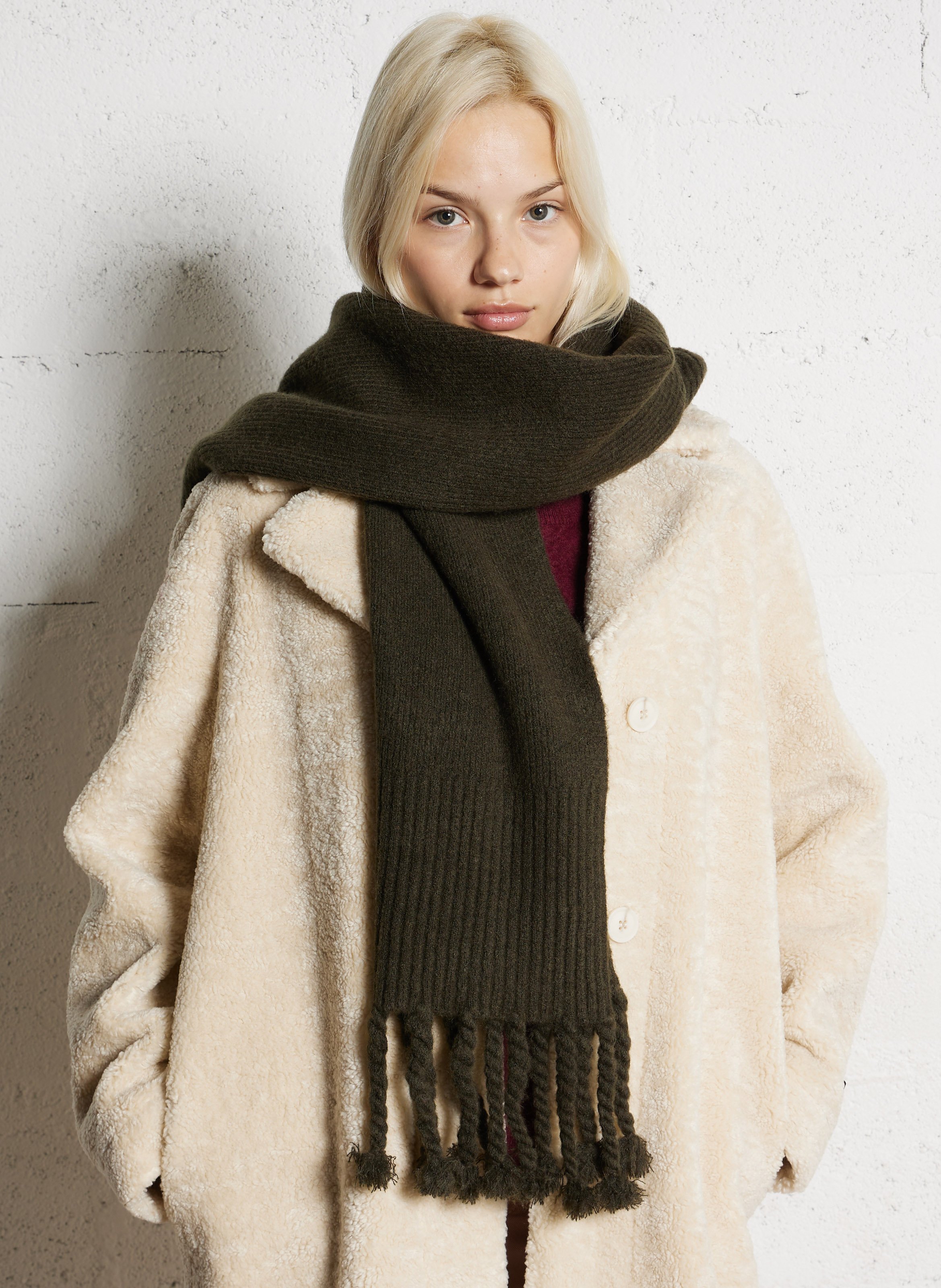 Echarpe en maille côtelée IKKS